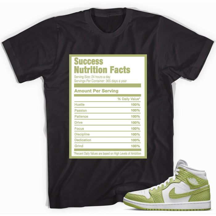 Success Nutrition Shirt AJ 1 Mid Green Python photo