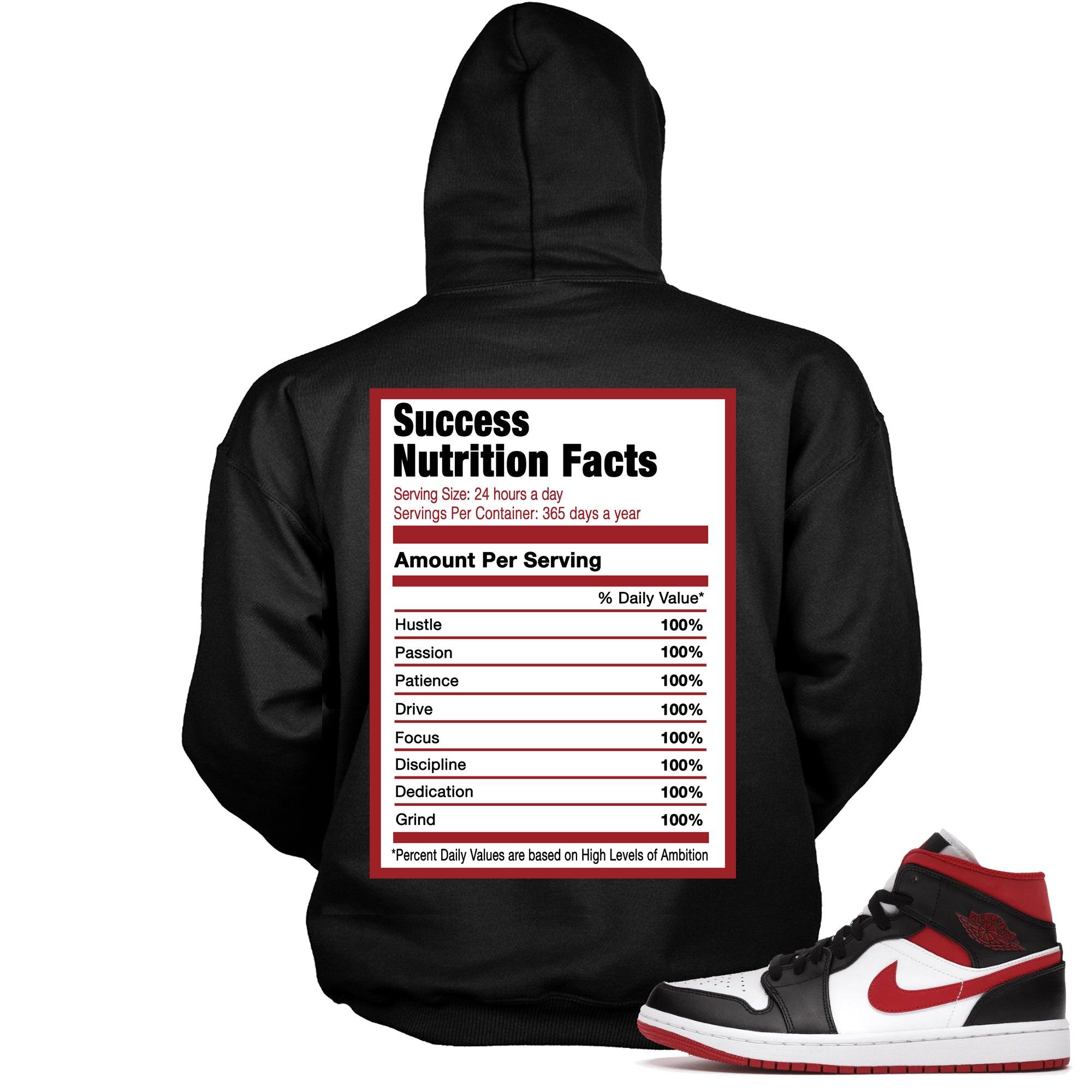 Success Nutrition Sweatshirt AJ 1 Mid Gym Red Black White photo