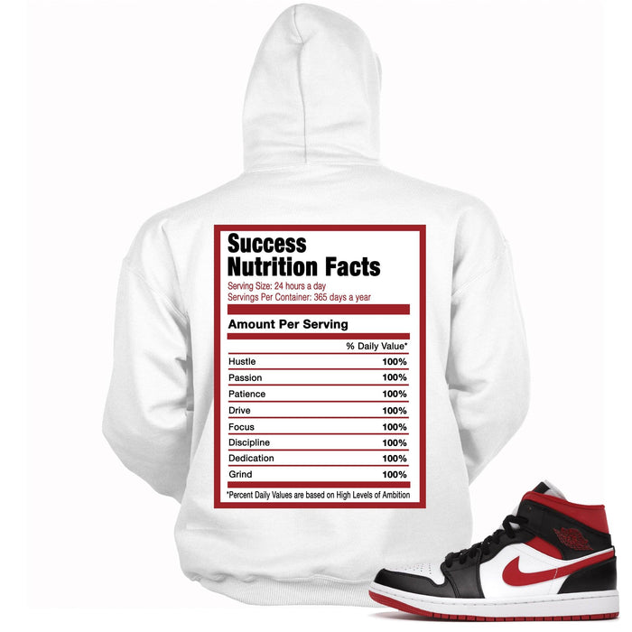 Success Nutrition Hoodie AJ 1 Mid Gym Red Black White photo