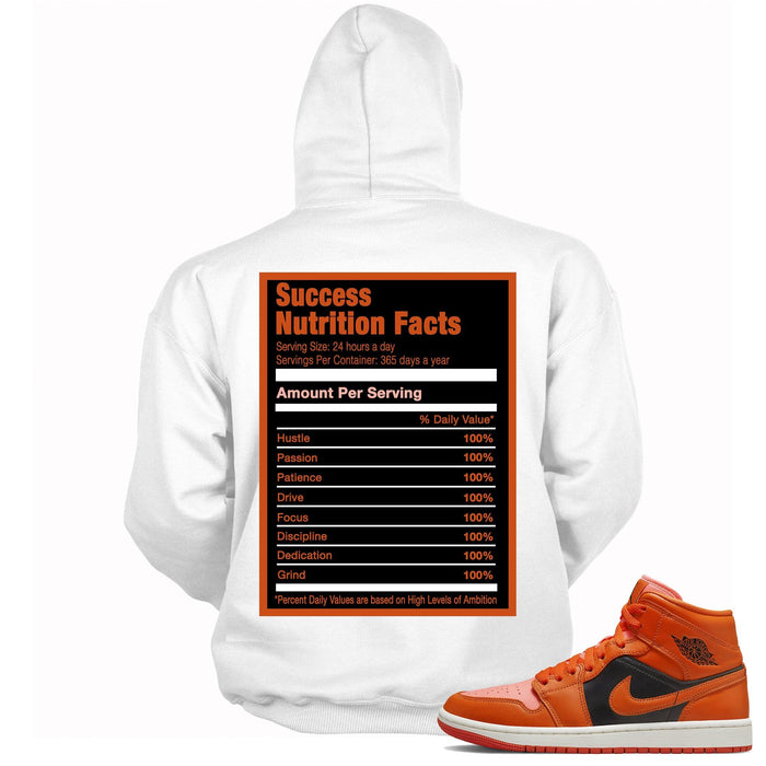Success Nutrition Hoodie AJ 1 Mid Orange Black photo