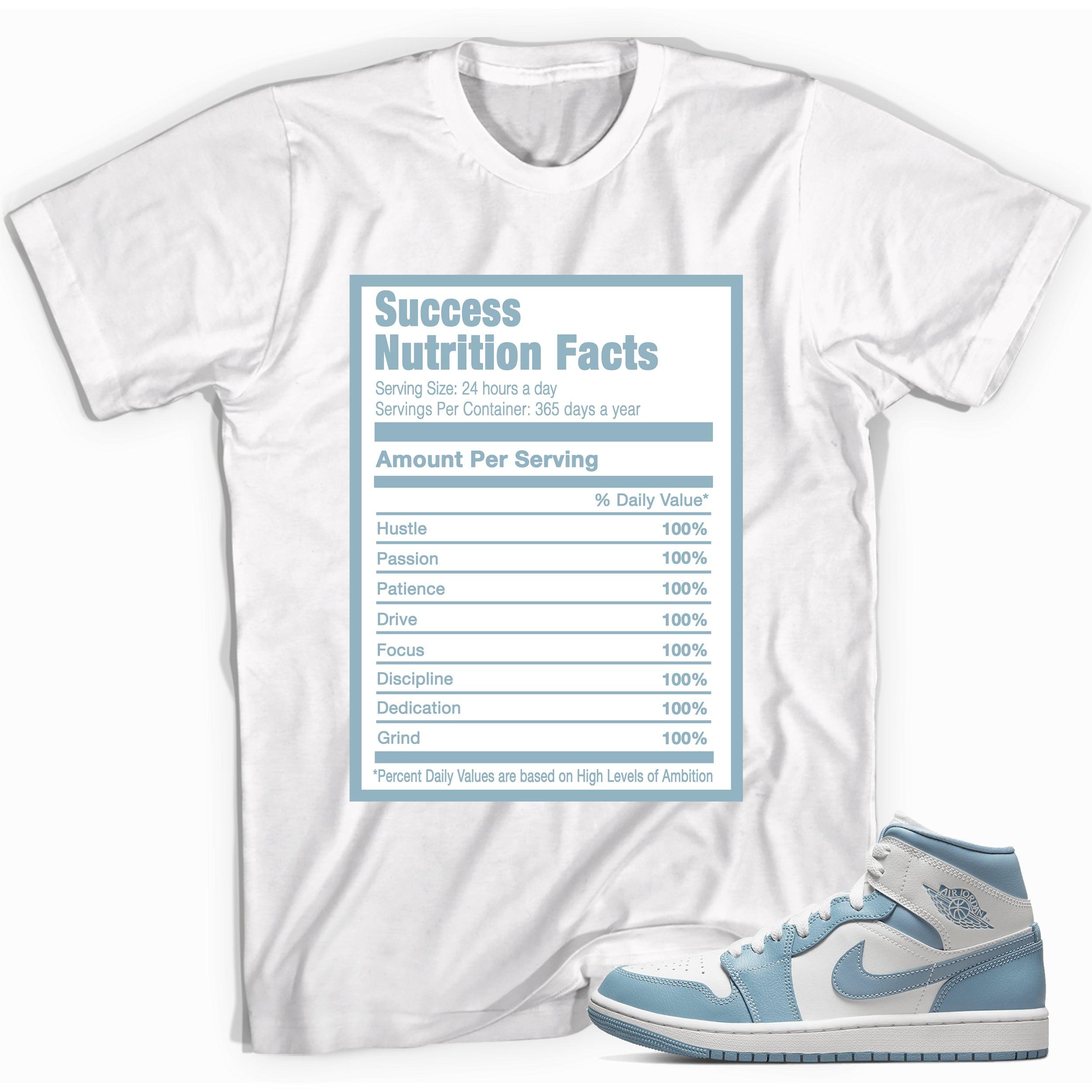 Success Nutrition Sneaker Tee AJ 1 Mid UNC photo