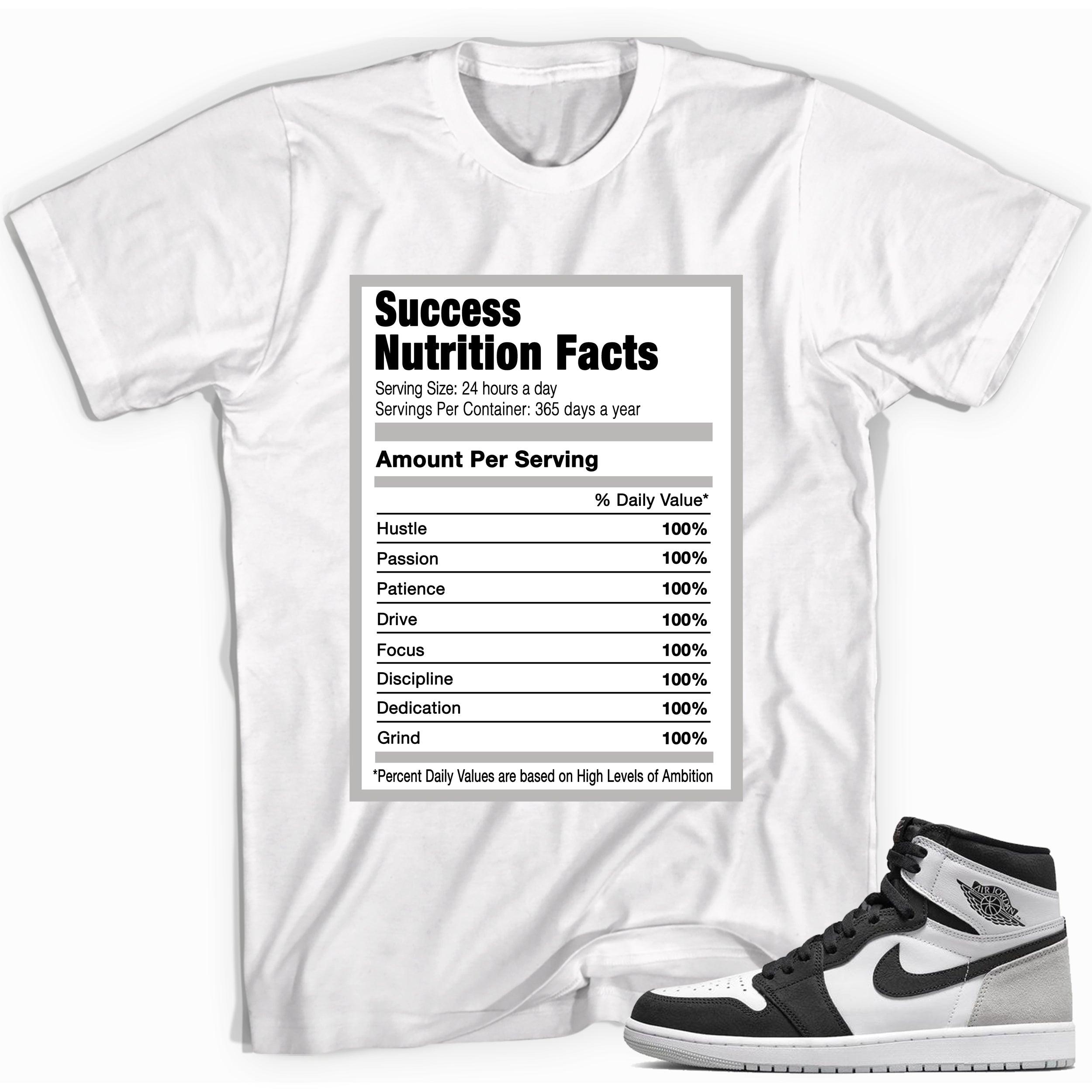 Success Nutrition Sneaker Tee AJ 1 Retro High OG Stage Haze photo