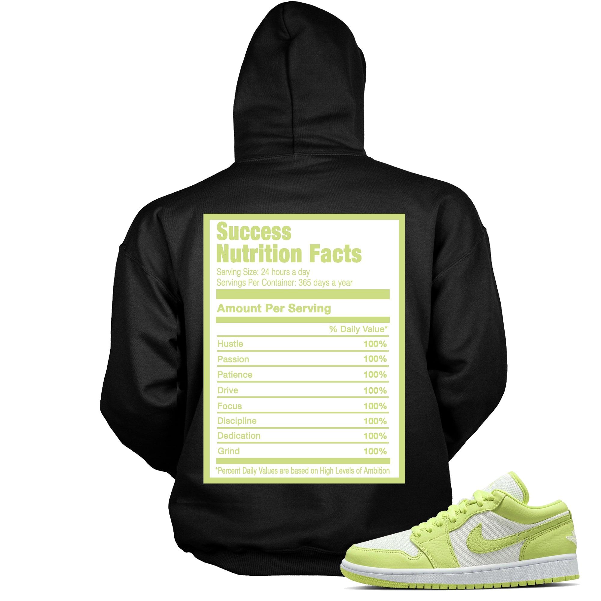 Success Nutrition Sneaker Sweatshirt AJ 1 Low Limelight photo