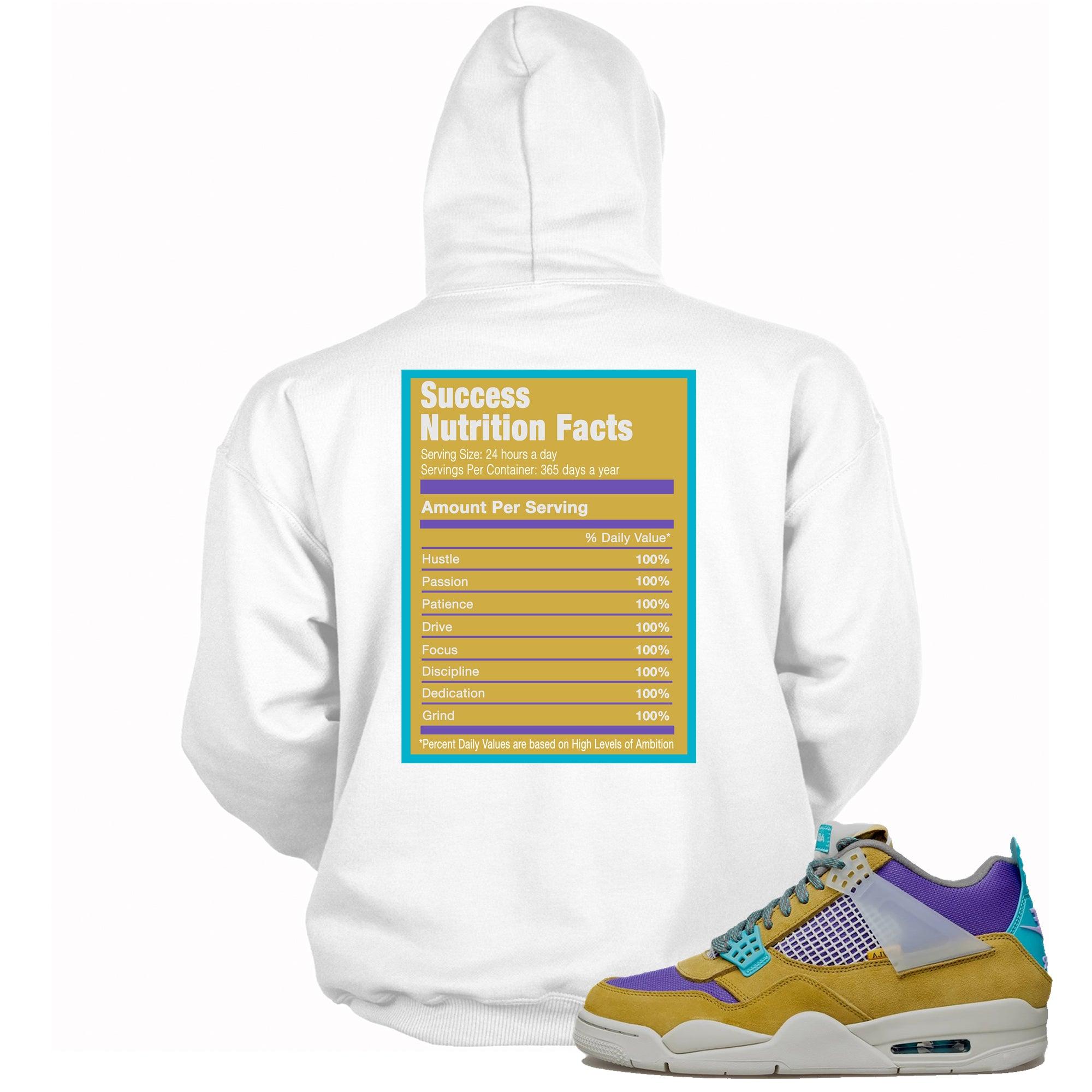 Success Nutrition Hoodie AJ 4 Retro SP 30th Anniversary Union Desert Moss Sneakers photo