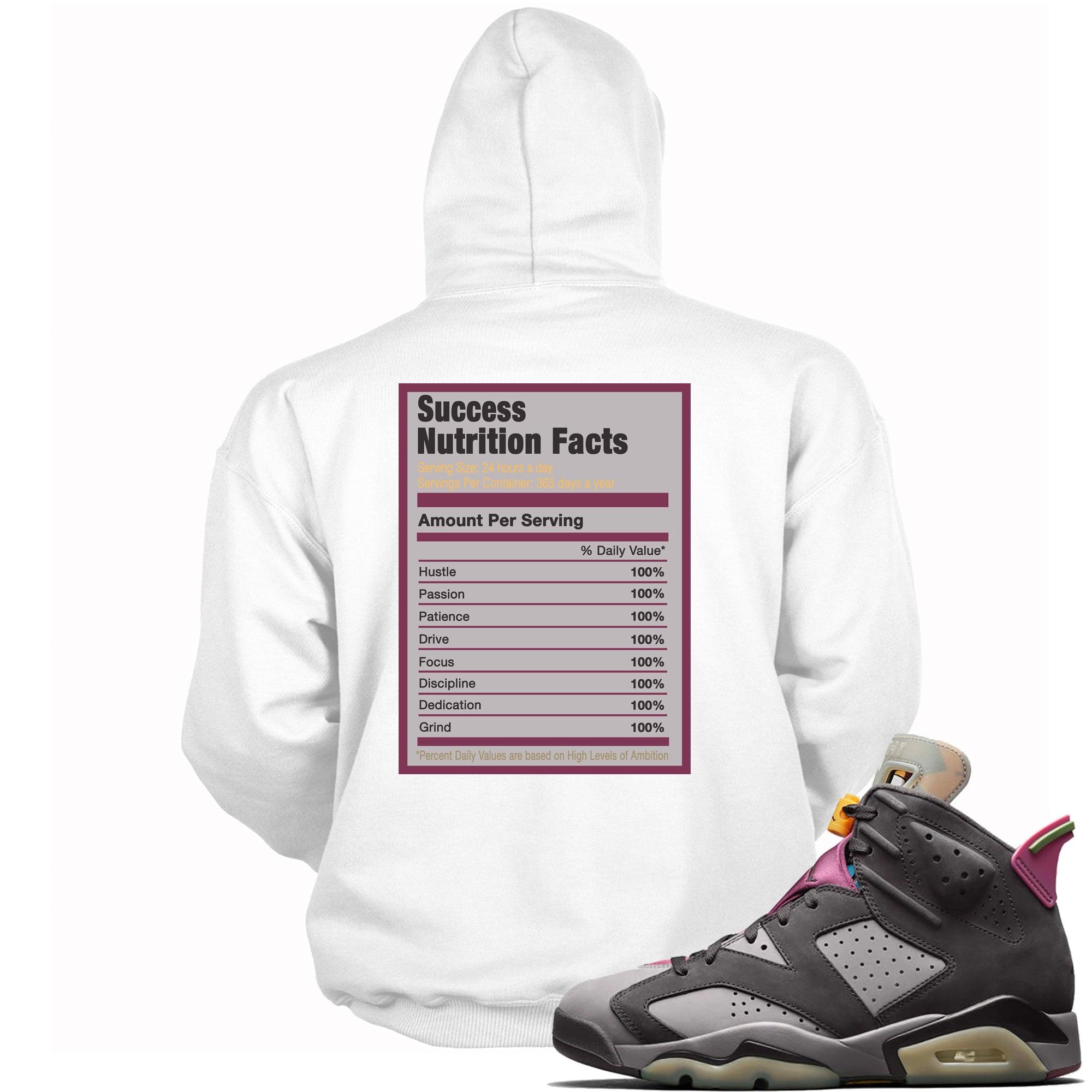 Success Nutrition Facts Sneaker Sweatshirt AJ 6 Bordeaux photo