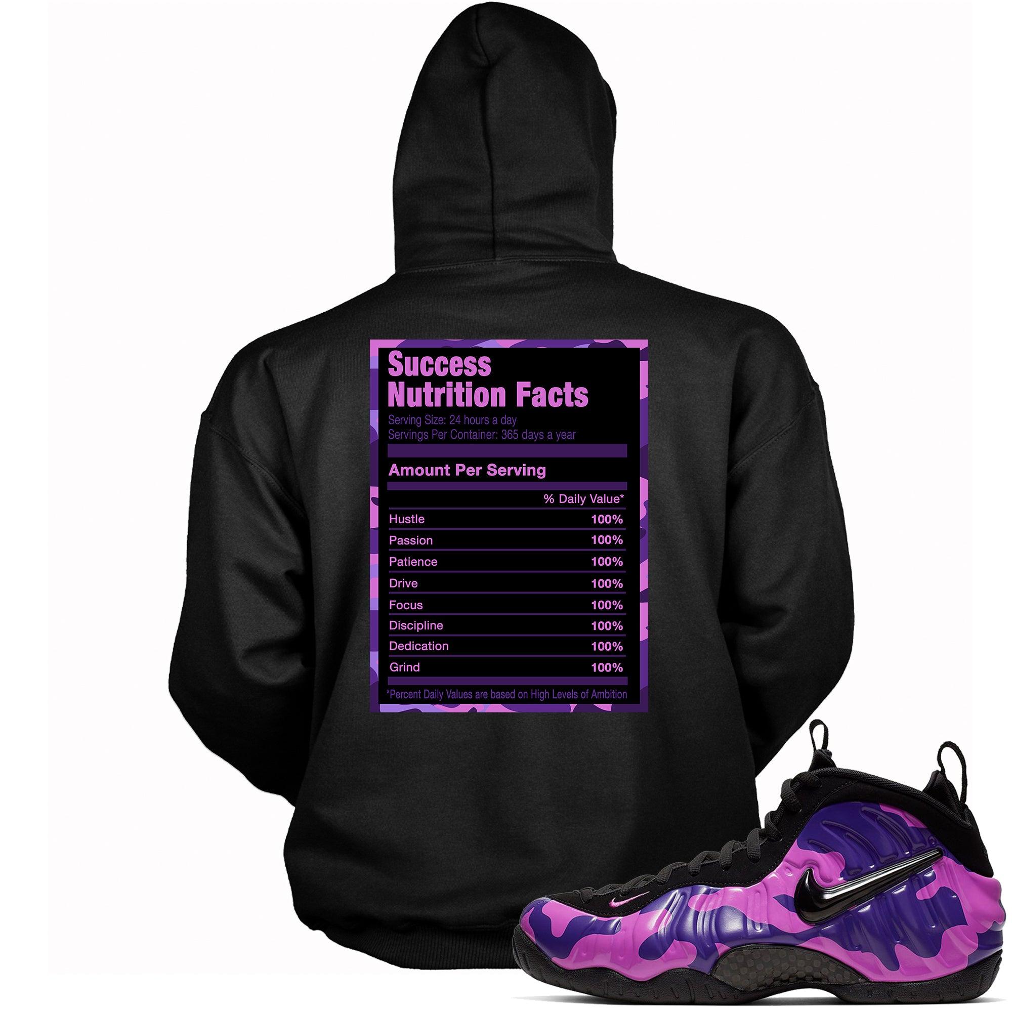 Success Nutrition Hoodie Air Foamposite One Purple Camo Sneakers photo