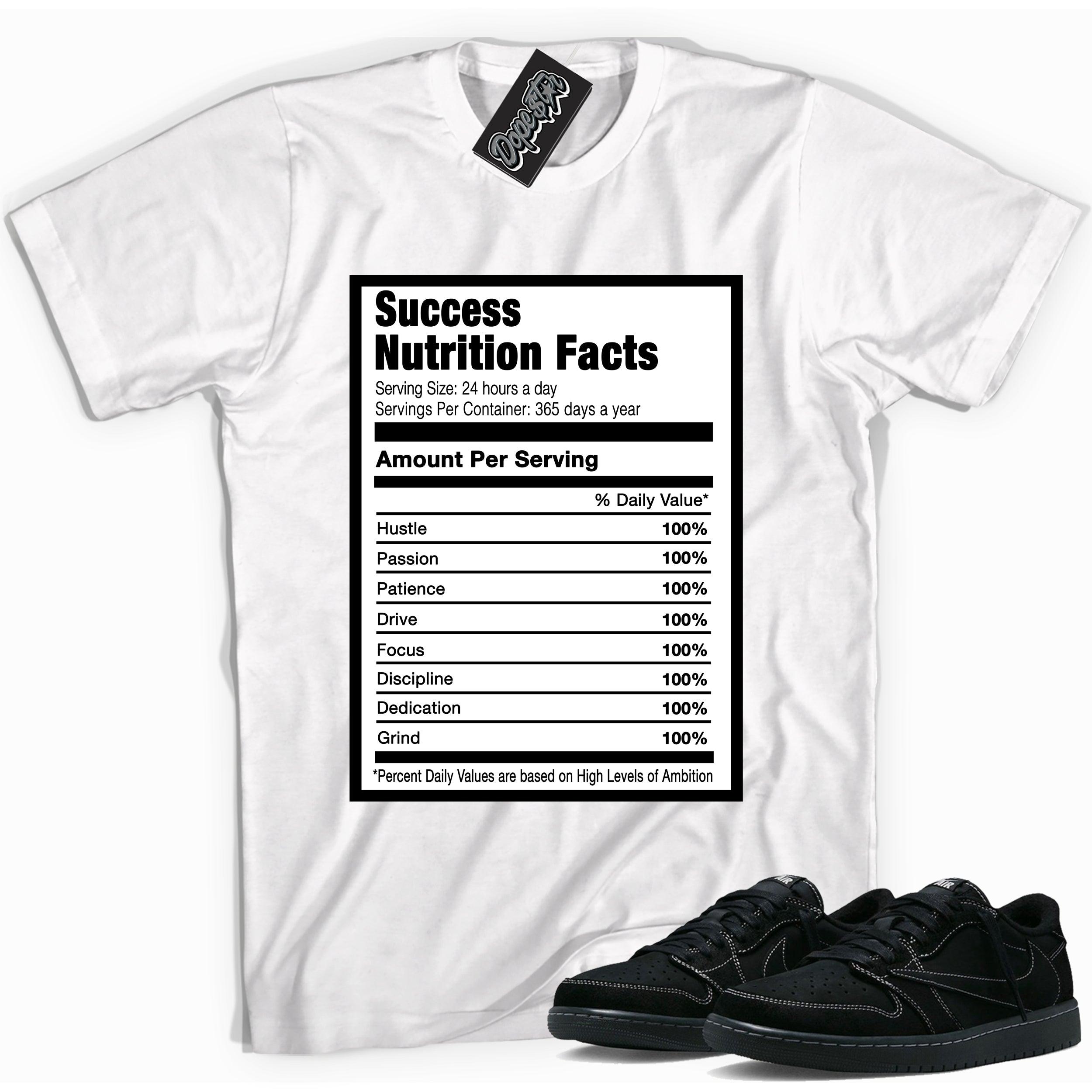 Success Nutrition Sneaker Tee AJ 1 Retro Low OG SP Travis Scott Black Phantom photo