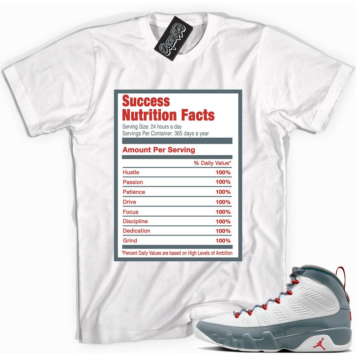 Success Nutrition Facts Shirt Air Jordan 9 Red Fire photo