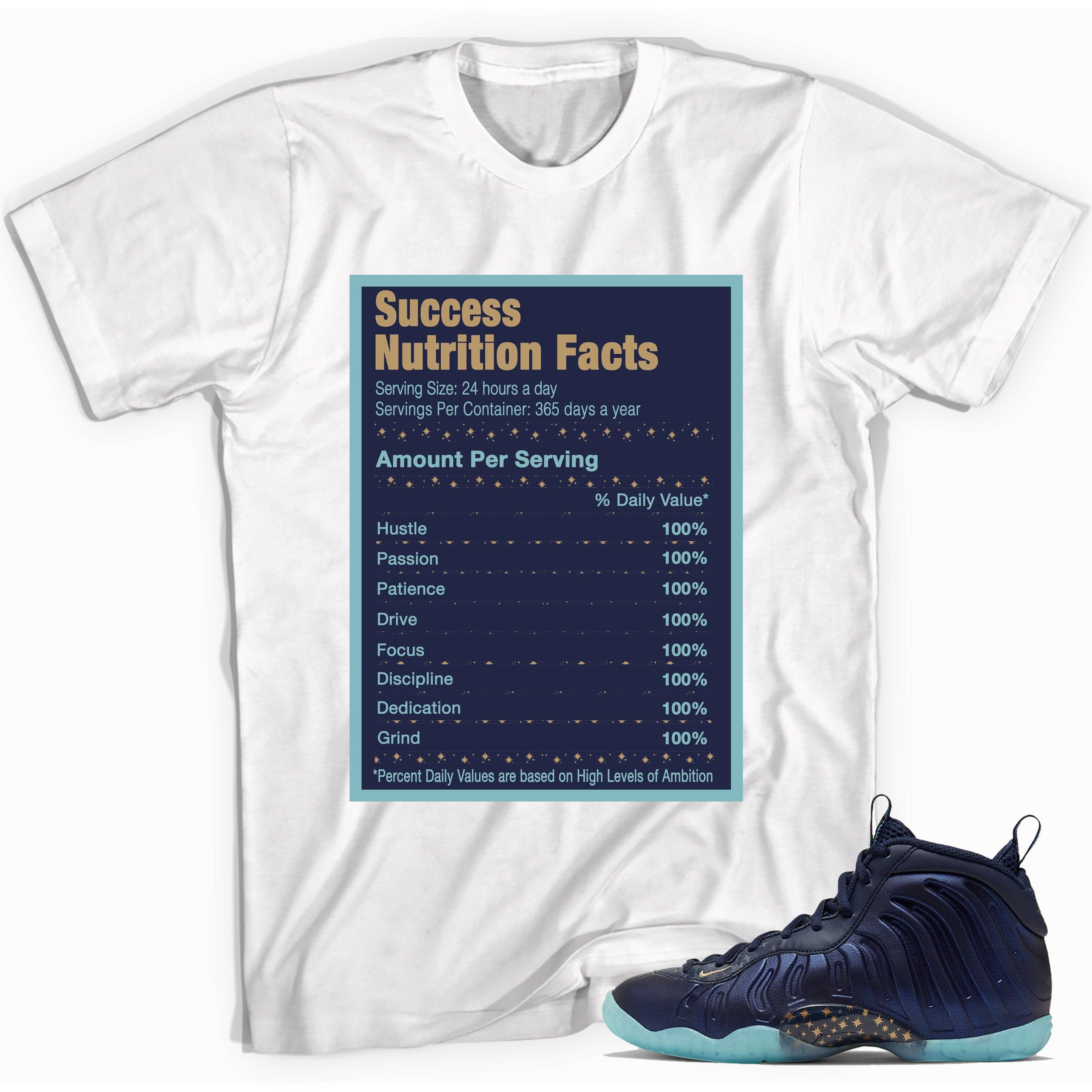 Success Nutrition Sneaker Tee Nike Air Foamposite One Obsidian Metallic Gold photo