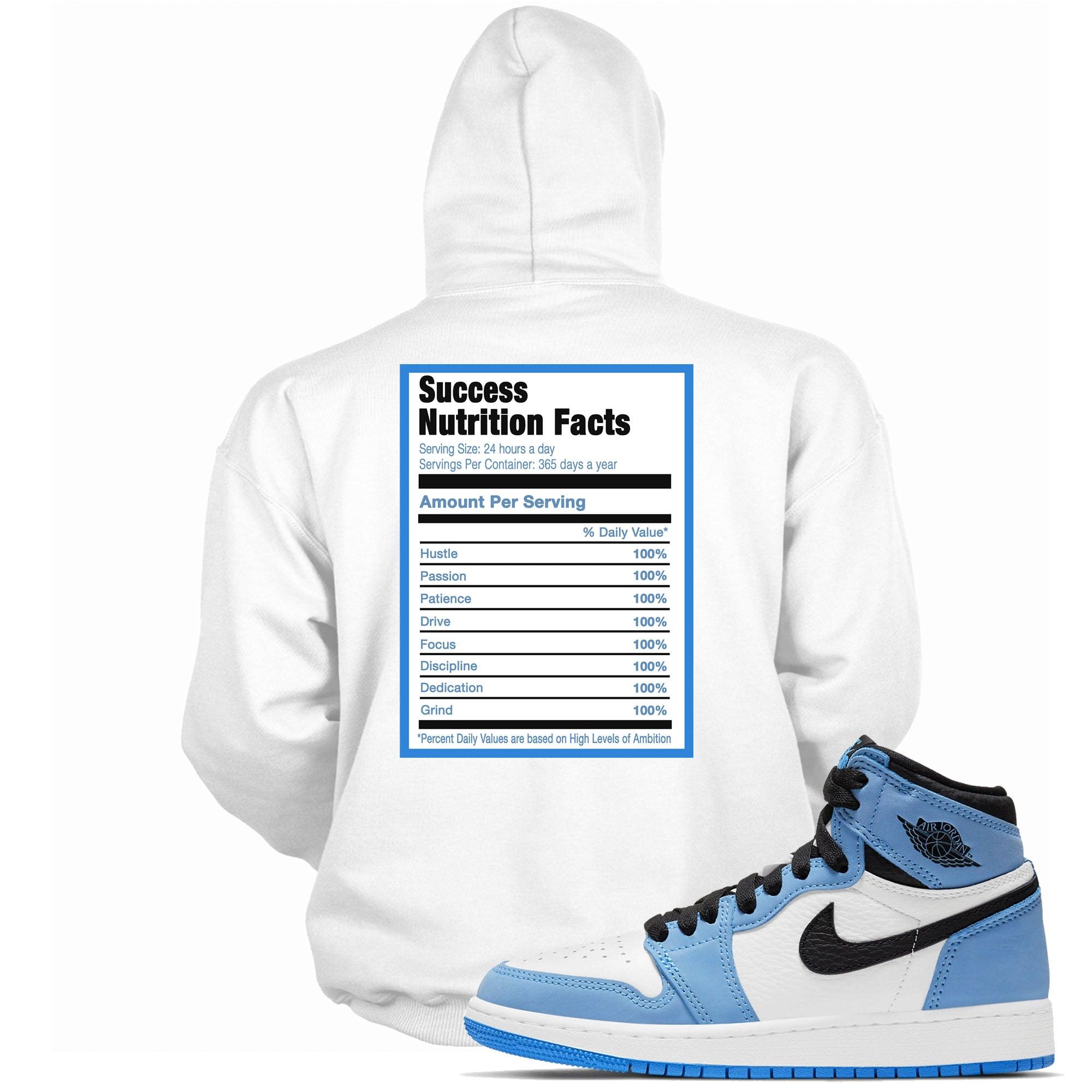 Success Nutrition Hoodie AJ 1 Retro High White University Blue photo