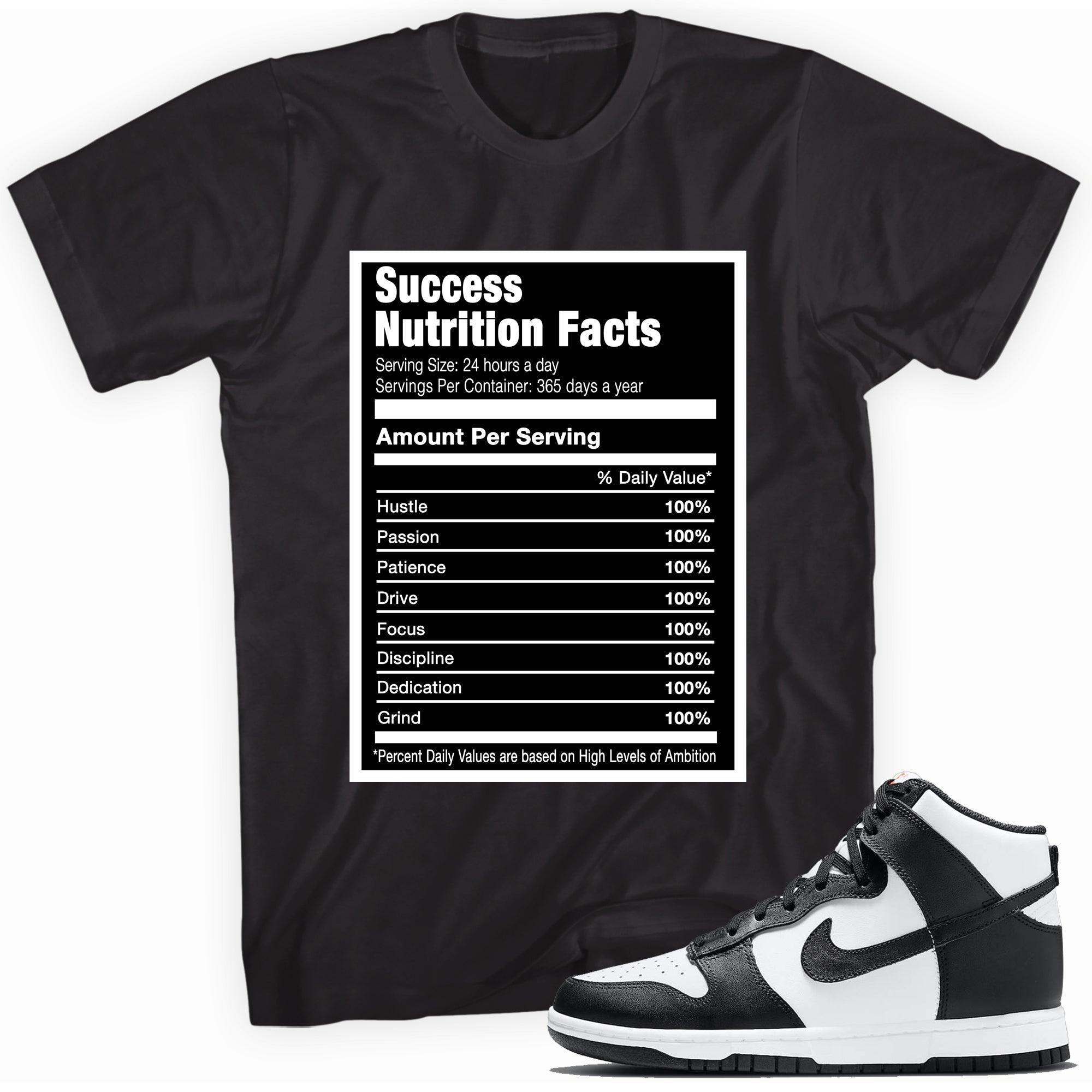 Success Nutrition Shirt Nike Dunk High Panda photo 