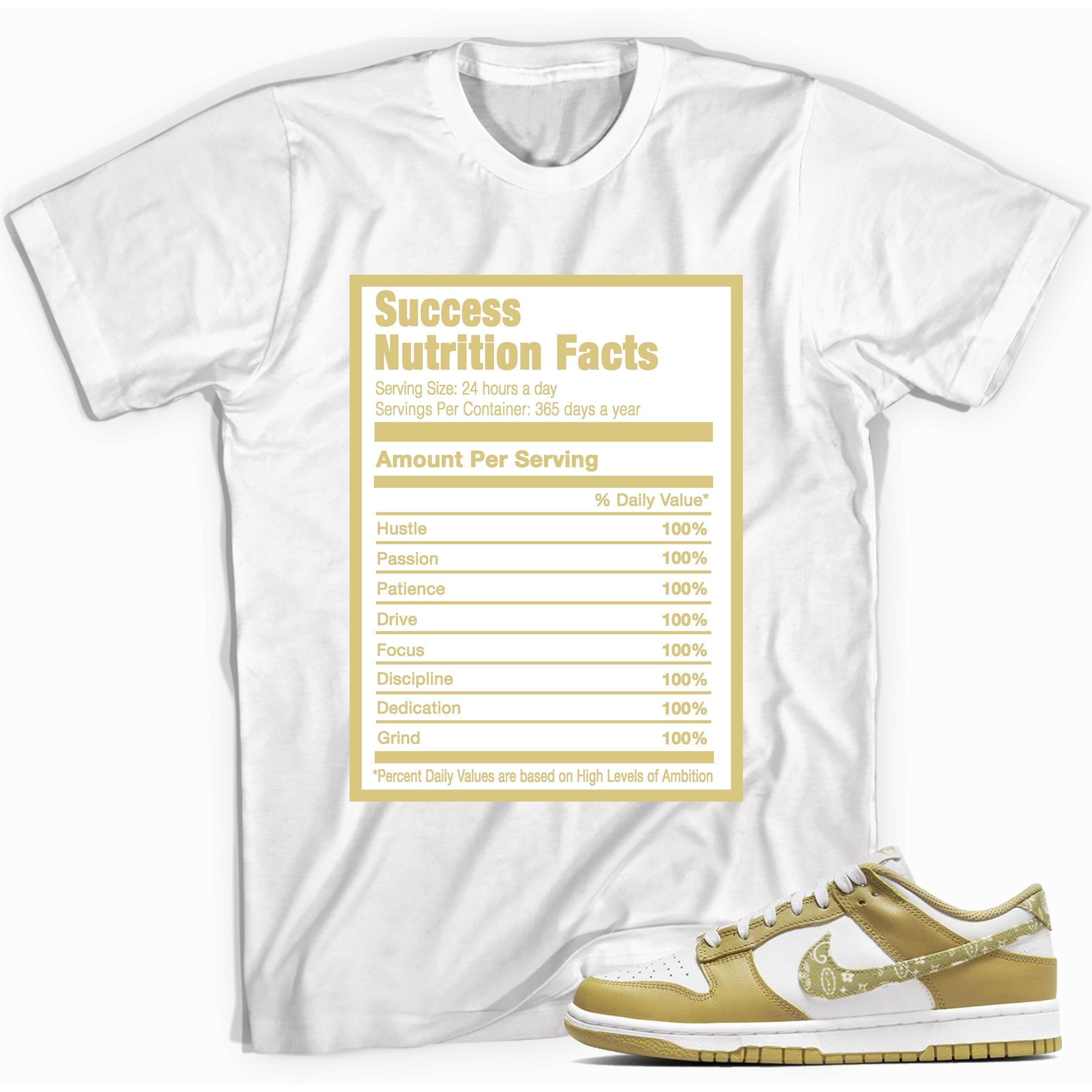 Success Nutrition Sneaker Tee Nike Dunk Low Essential Paisley Pack Barley photo