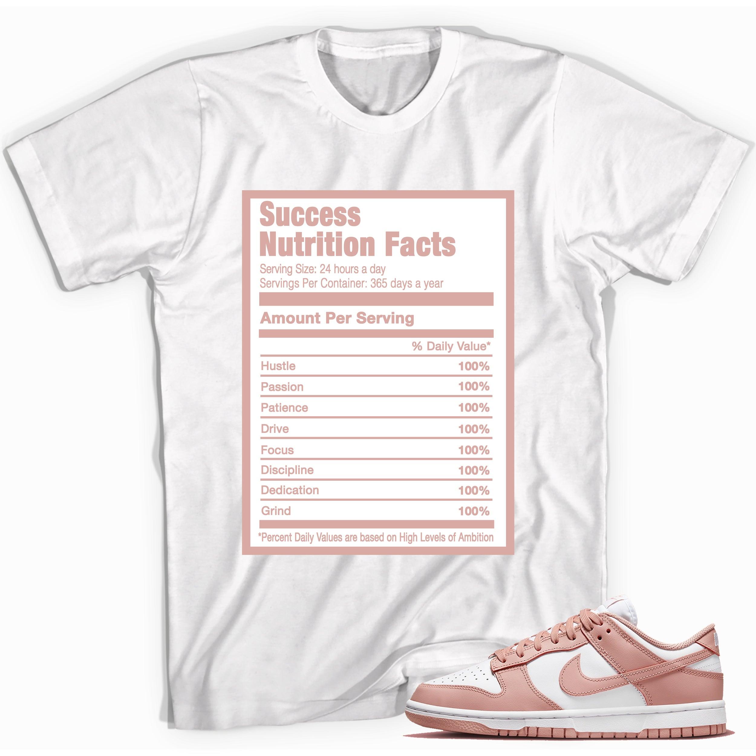 Success Nutrition Sneaker Tee Nike Dunk Low Womens Rose Whisper photo