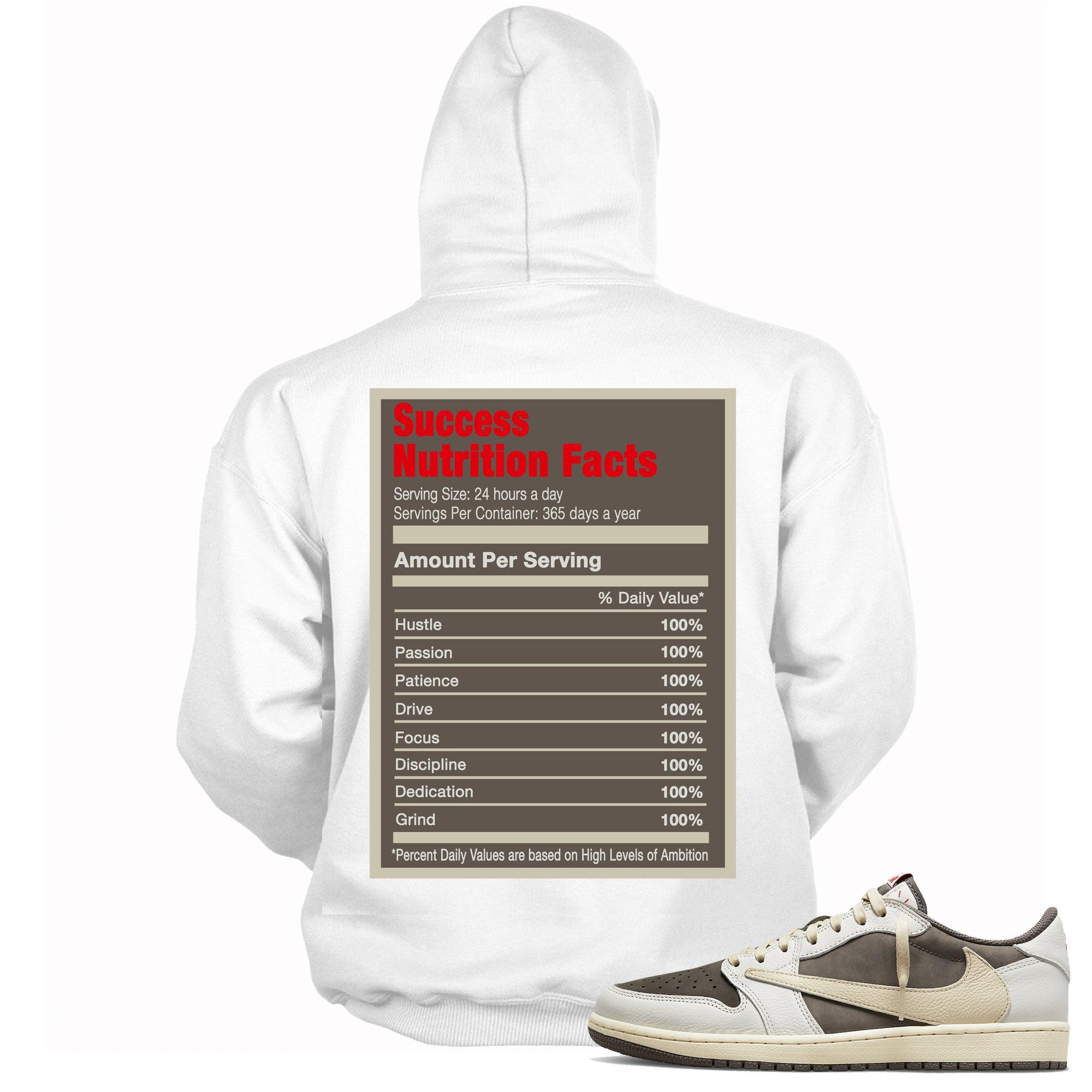 Success Nutrition Hoodie Travis Scott AJ 1 Low Reverse Mocha photo