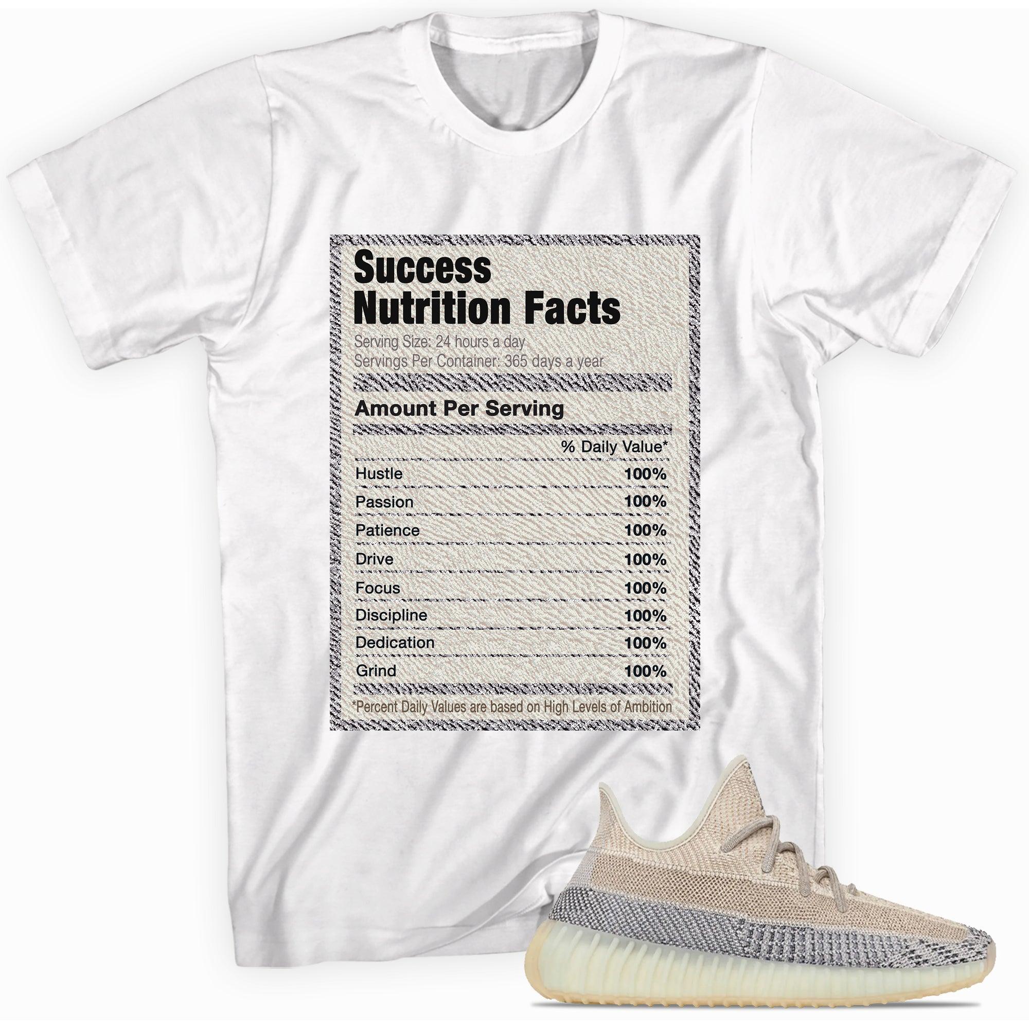 Success Nutrition Sneaker Tee Yeezy Boost 350 V2 Ash Pearl photo