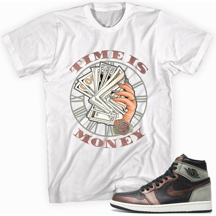 Time Is Money Shirt AJ 1s Patina photo