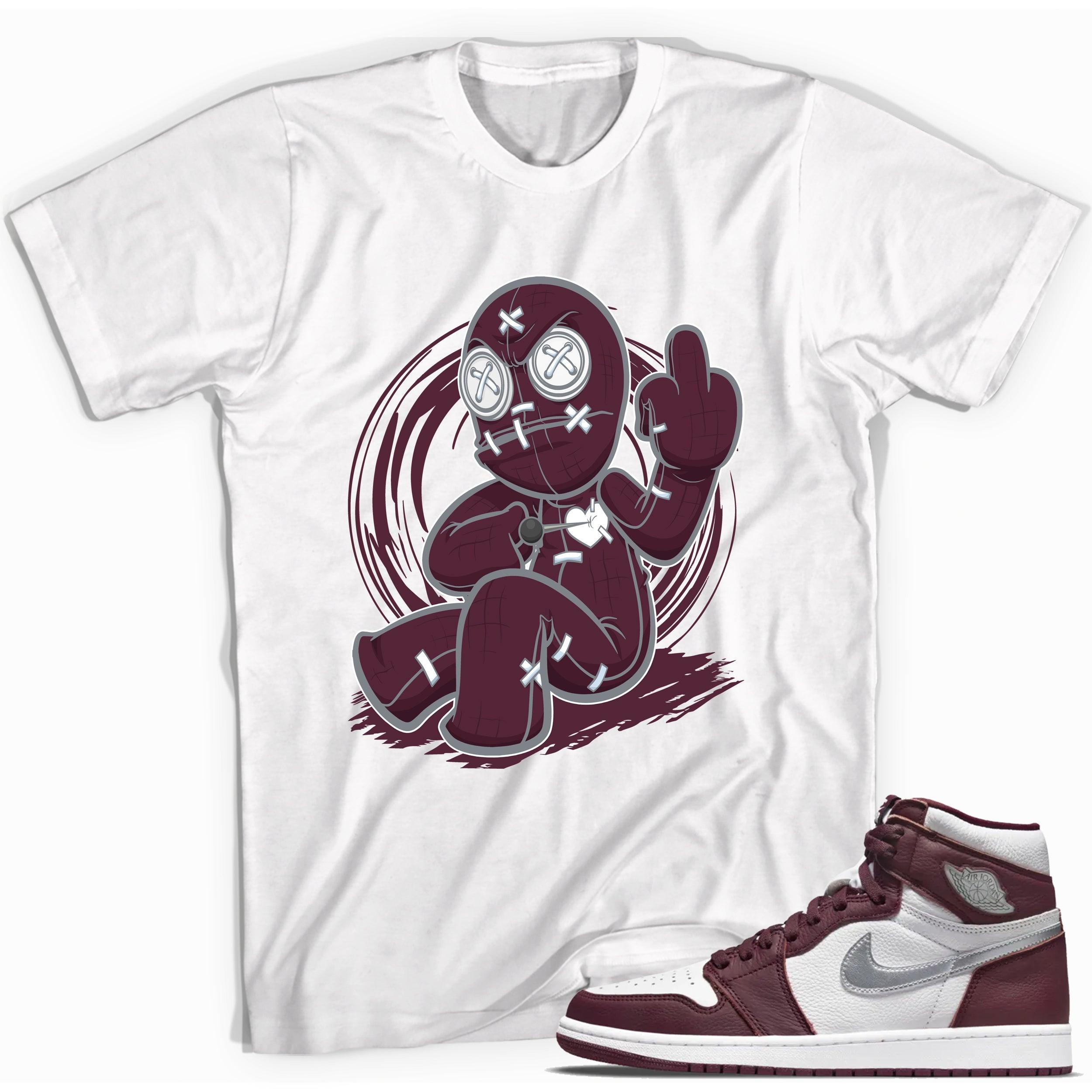 Voodoo Doll Sneaker Tee AJ 1 Bordeaux photo