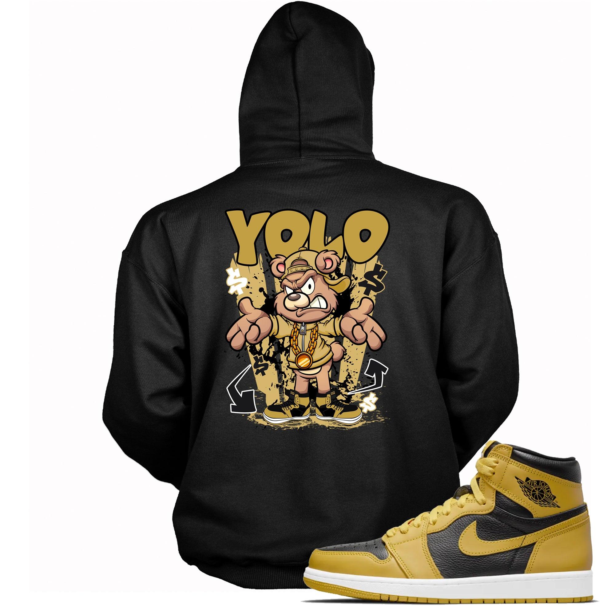 YOLO Hooded Sneaker Sweatshirt Air Jordan 1 Retro High Pollen photo
