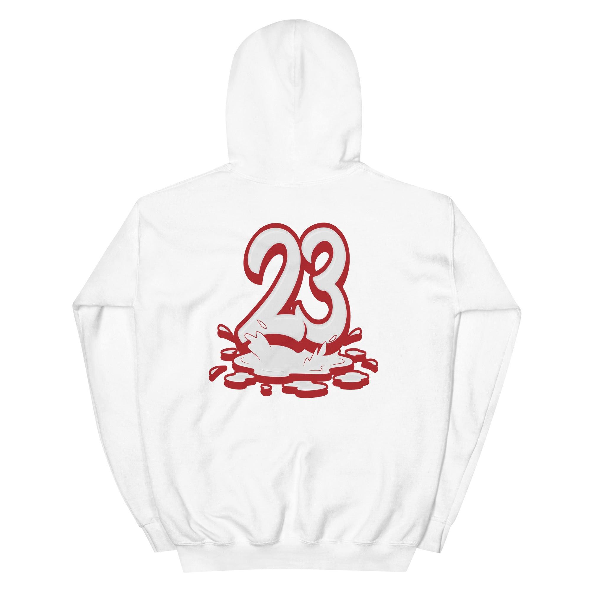 White 23 Melting Hoodie AJ 1 High OG Newstalgia Chenille photo