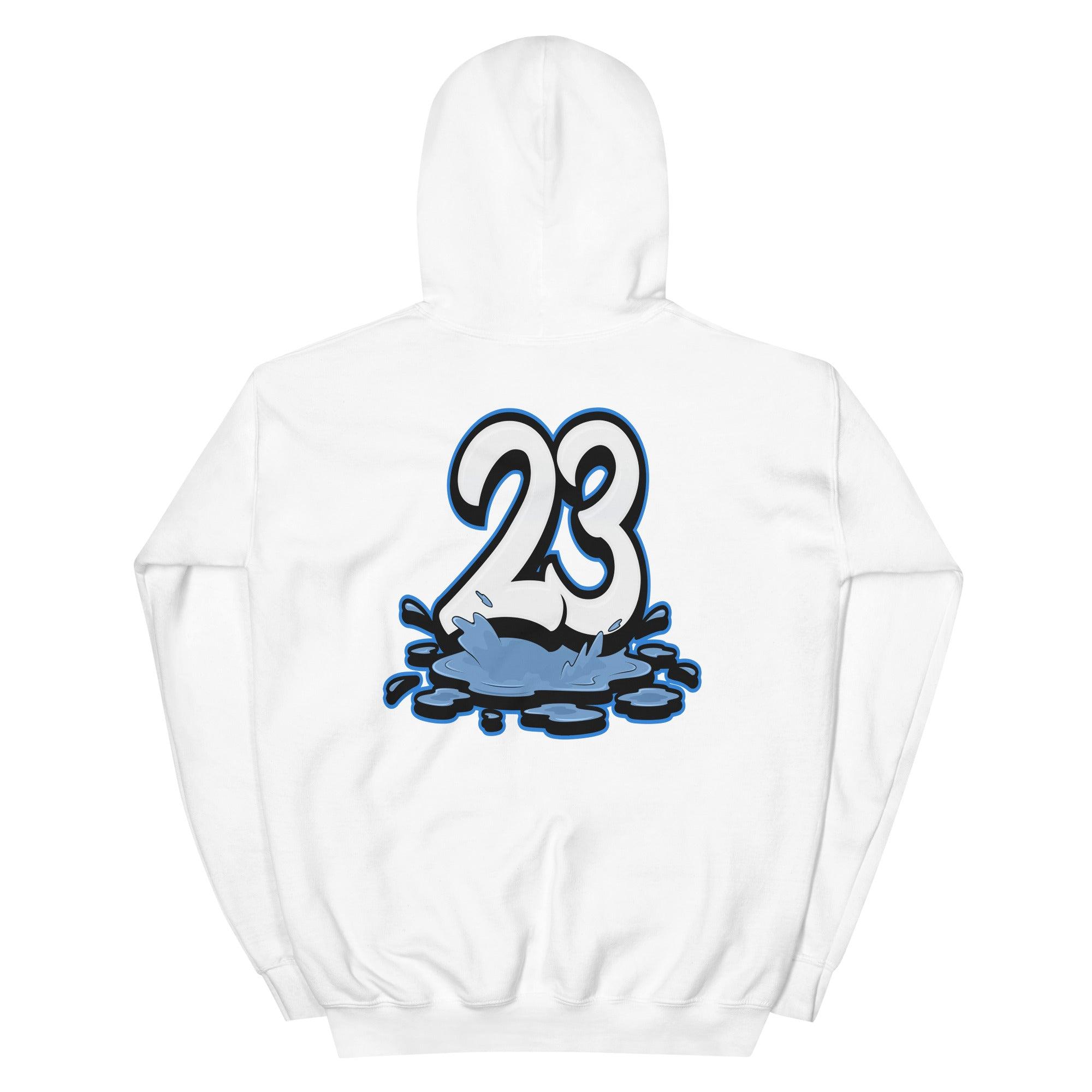 23 Melting Hoodie AJ 1 Retro High White University Blue Black Sneakers photo