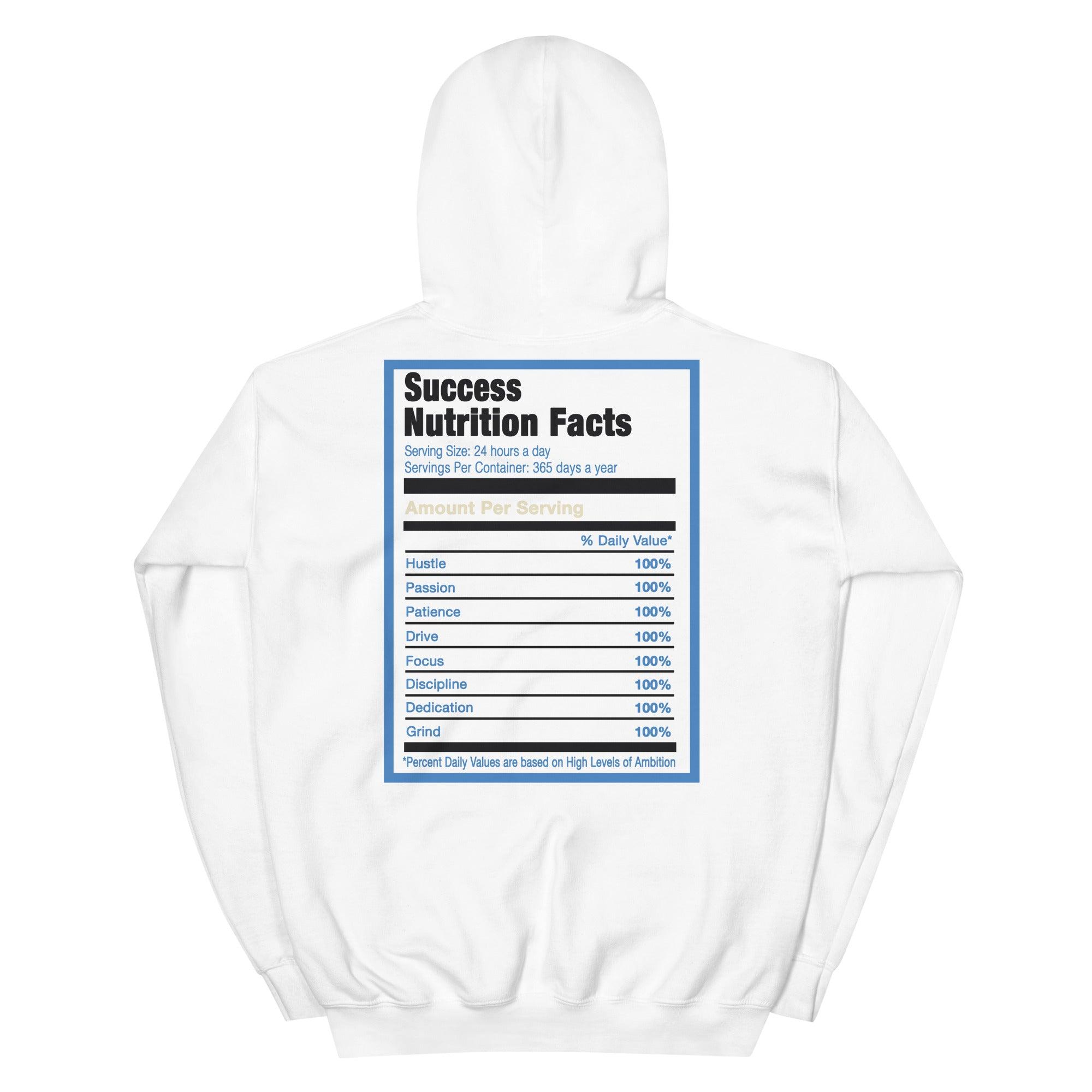 White Success Nutrition Hoodie AJ 1 Low Fragment x Travis Scott photo