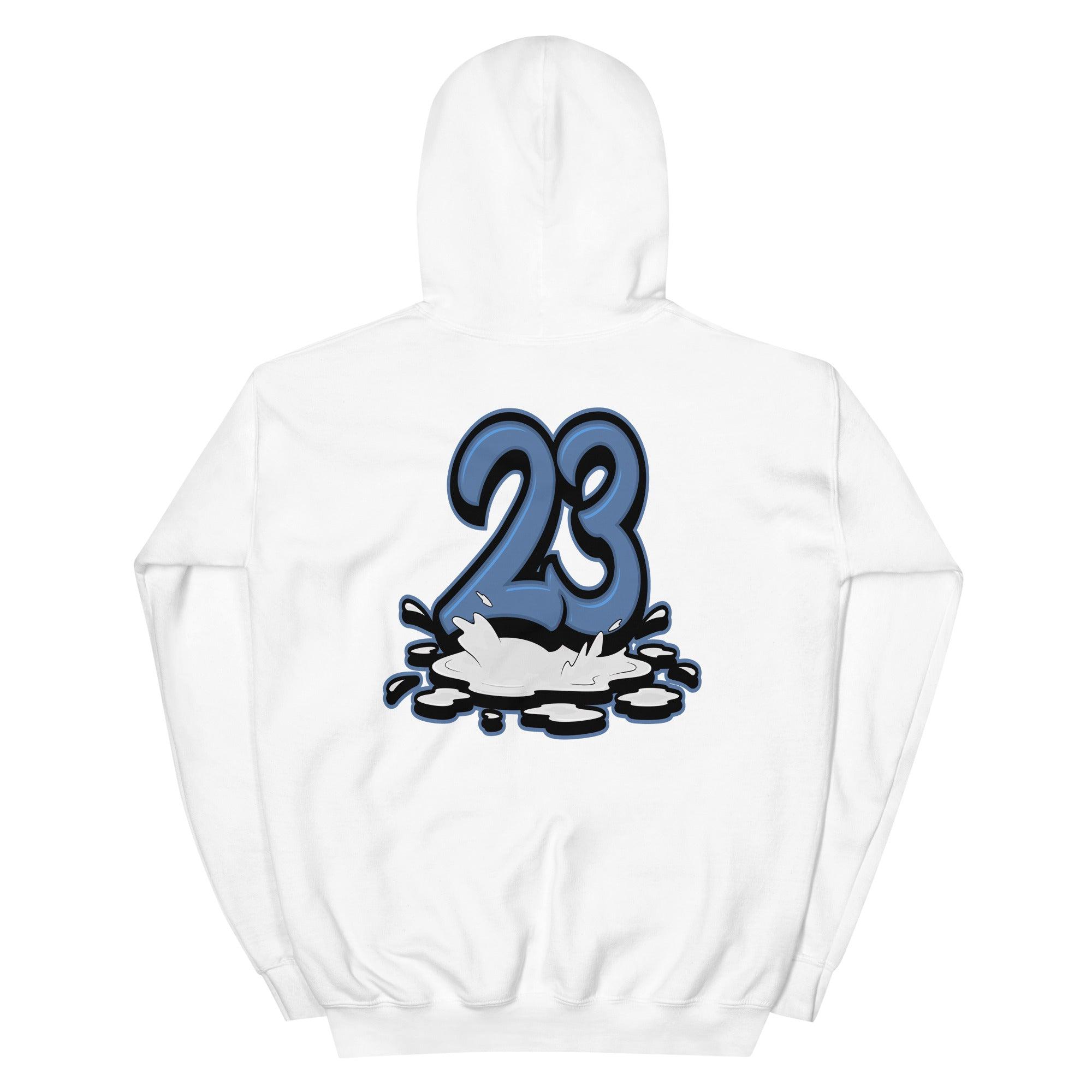 White 23 Melting Hoodie AJ 1 Retro Low OG Mystic Navy photo