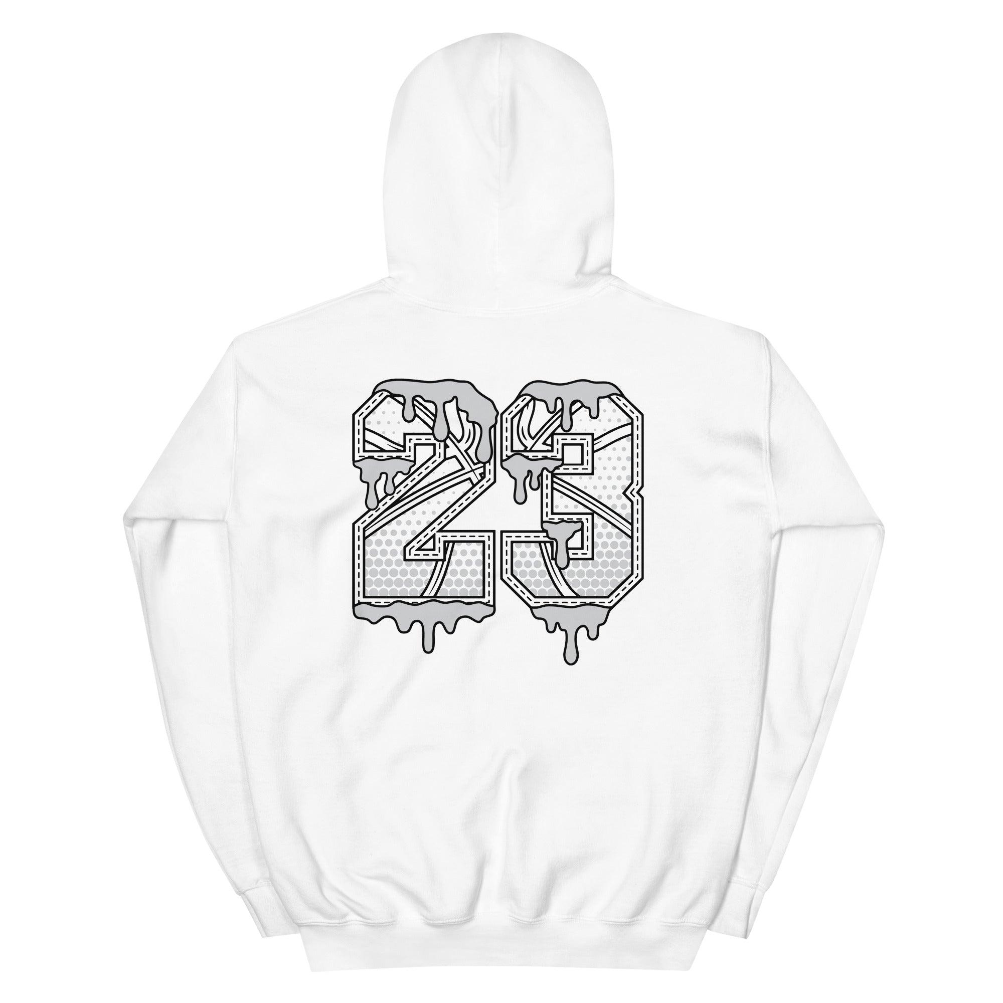 White 23 Ball Hoodie AJ 1 Low Shadow Toe photo