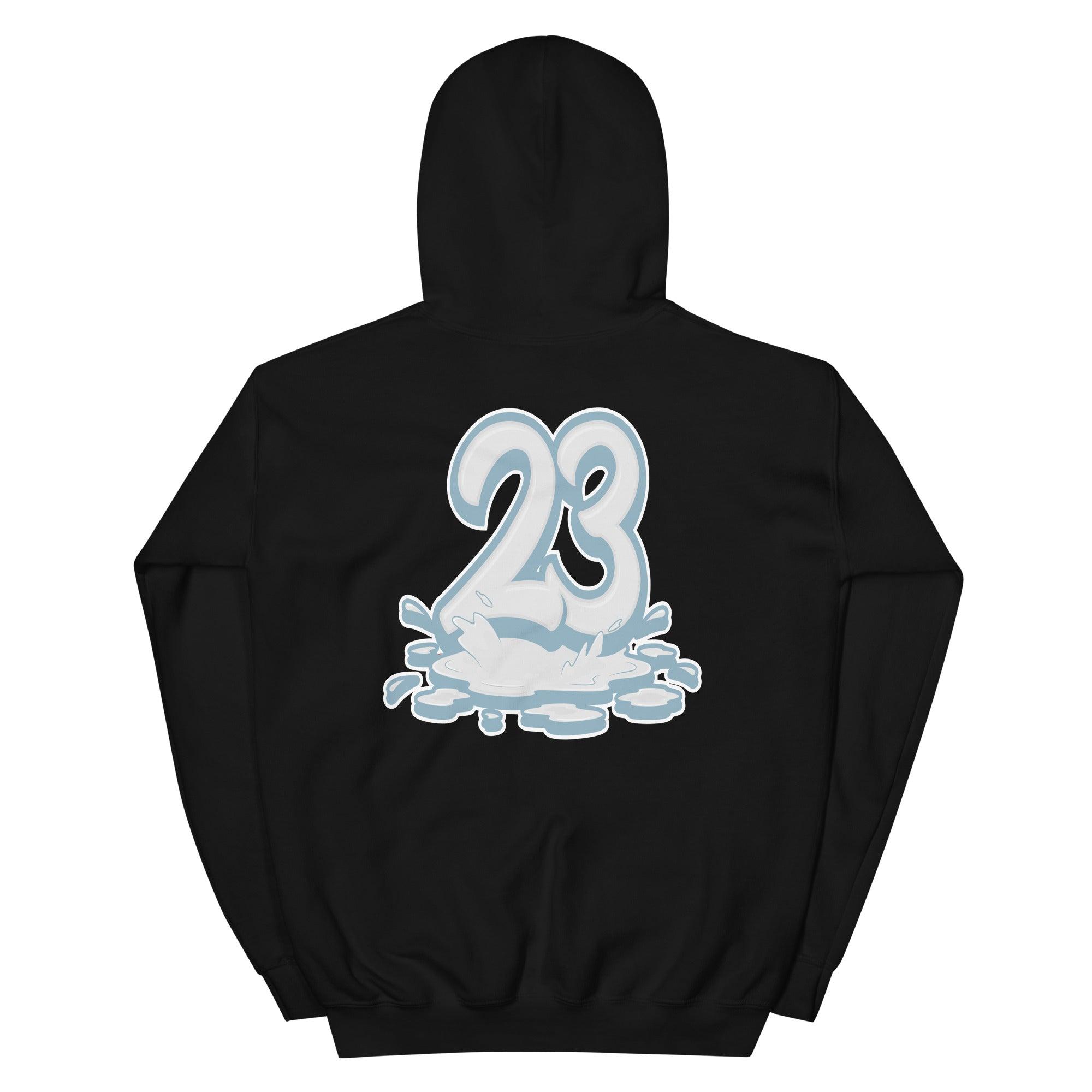 Black 23 Melting Hoodie AJ 1 Mid UNC 2022 photo