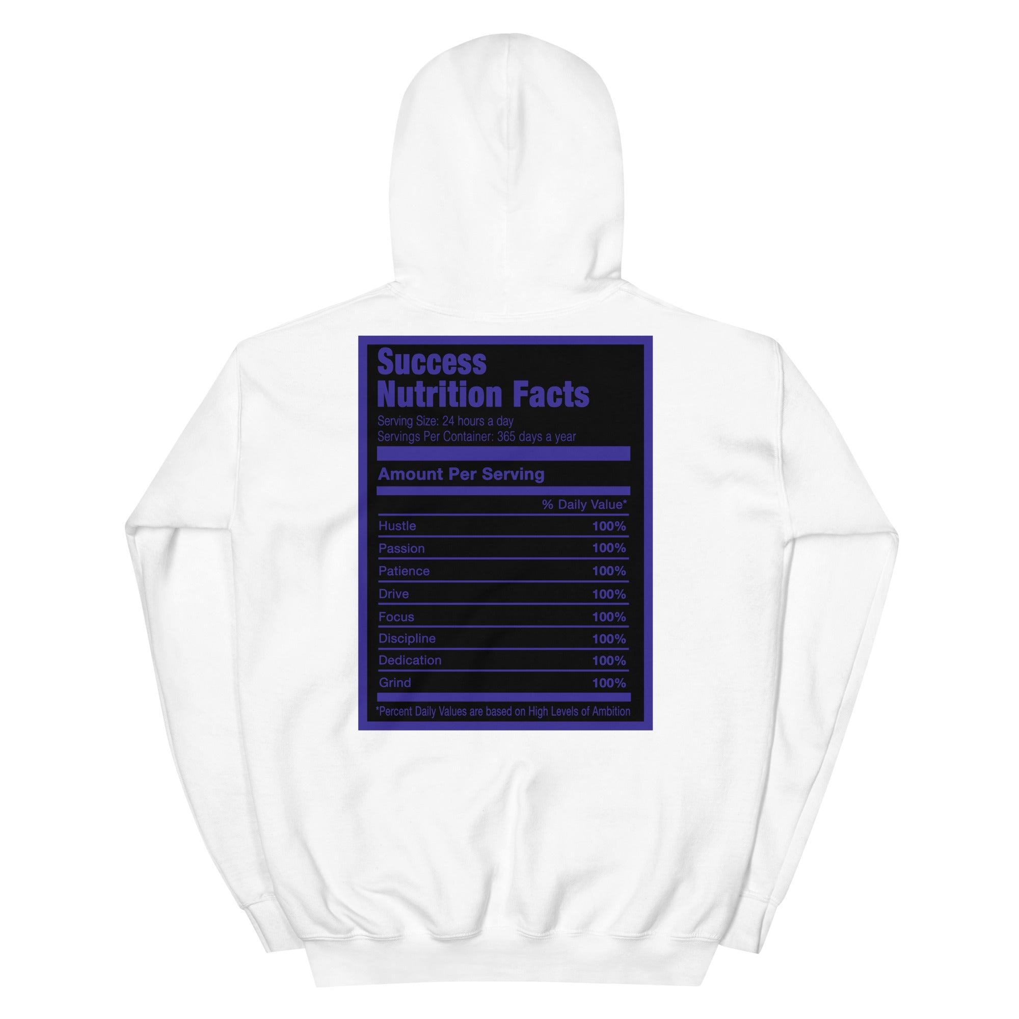 White Success Nutrition Hoodie AJ 12 Retro Black Dark Concord photo