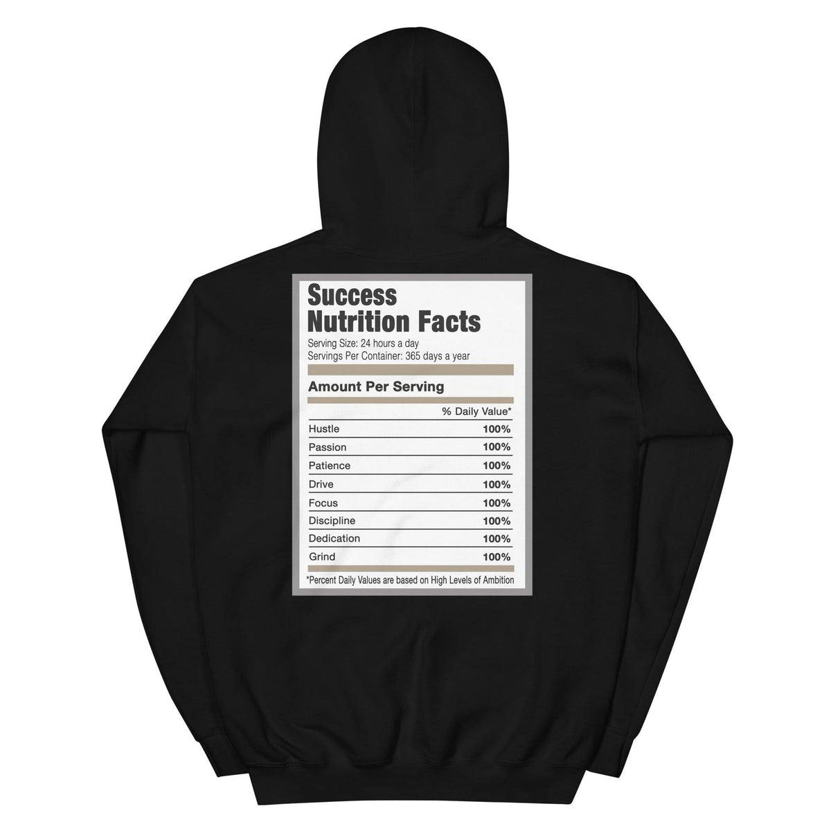Black Success Nutrition Hoodie AJ 12 Retro Playoffs photo