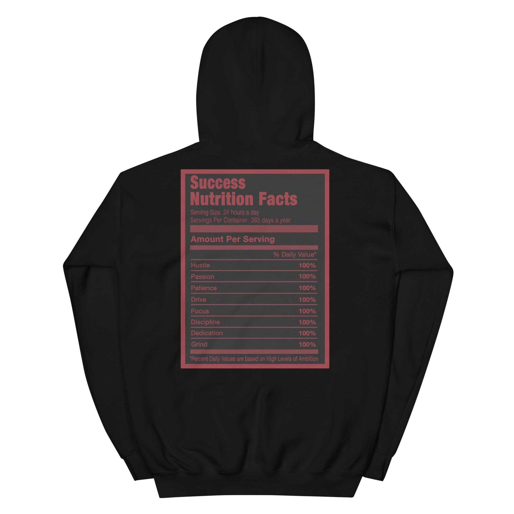 Black Success Nutrition Facts Hoodie AJ 12 Retro Reverse Flu Game photo
