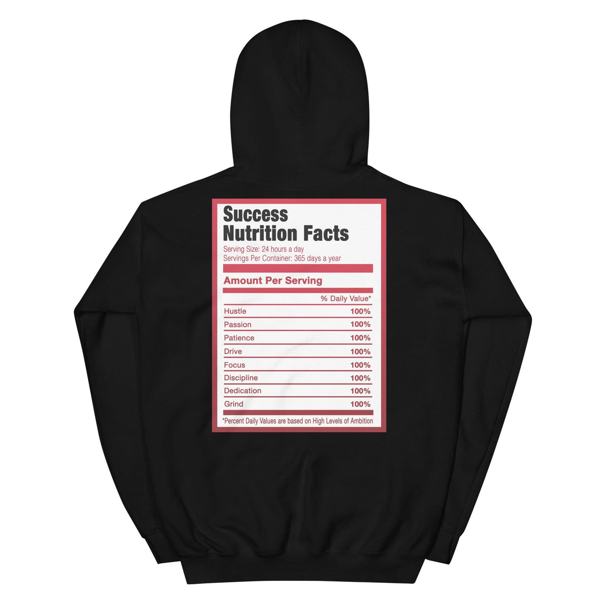Black Success Nutrition Facts Hoodie AJ 12 Twist photo