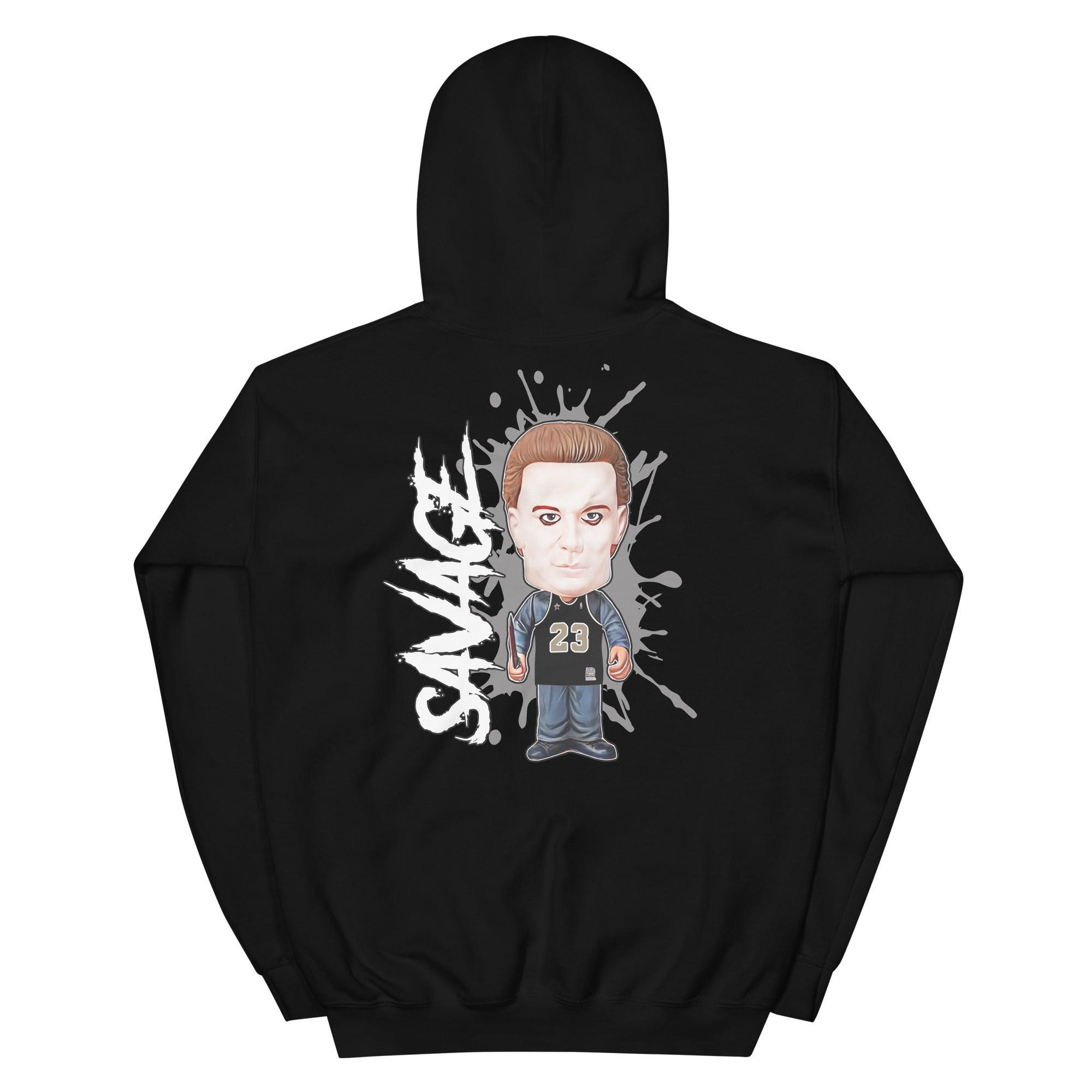 Black Savage Hoodie Air Jordan 12s Retro Playoffs photo