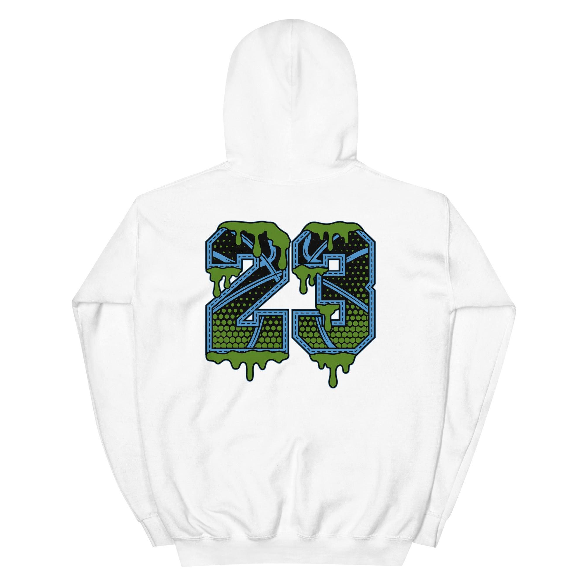 White 23 Ball Hoodie AJ 13 Retro Black University Blue photo