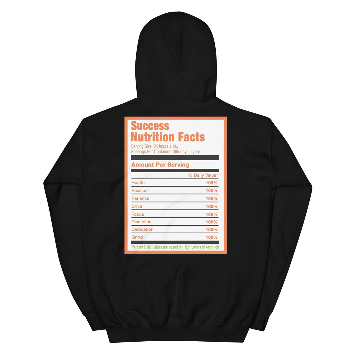 Black Success Nutrition Facts Hoodie AJ 13 Retro Starfish photo