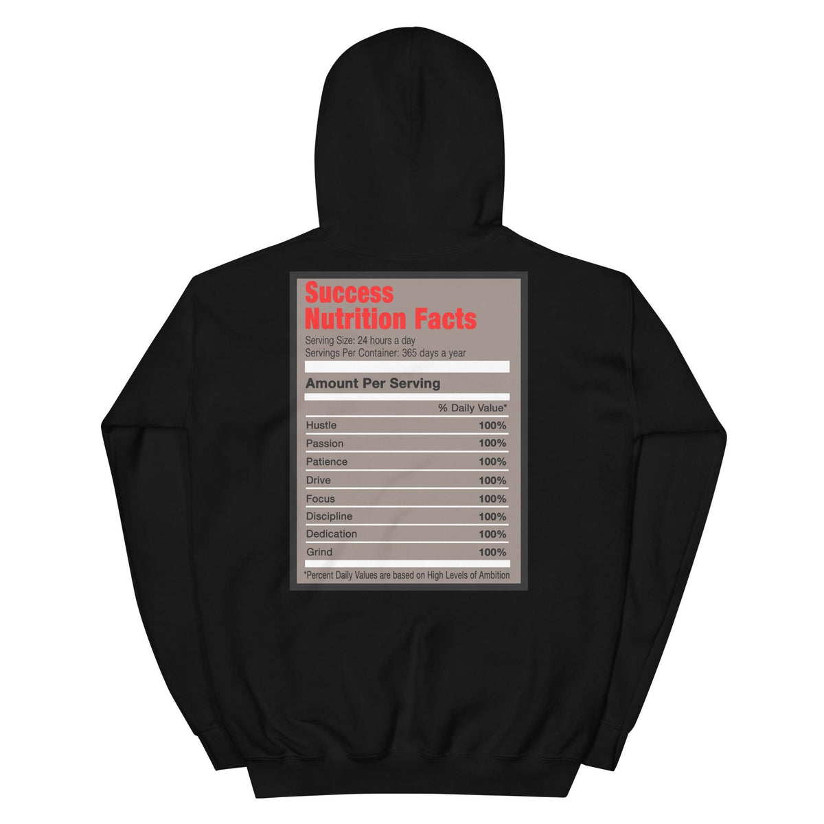 Black Success Nutrition Facts Hoodie AJ 4 Taupe Haze photo