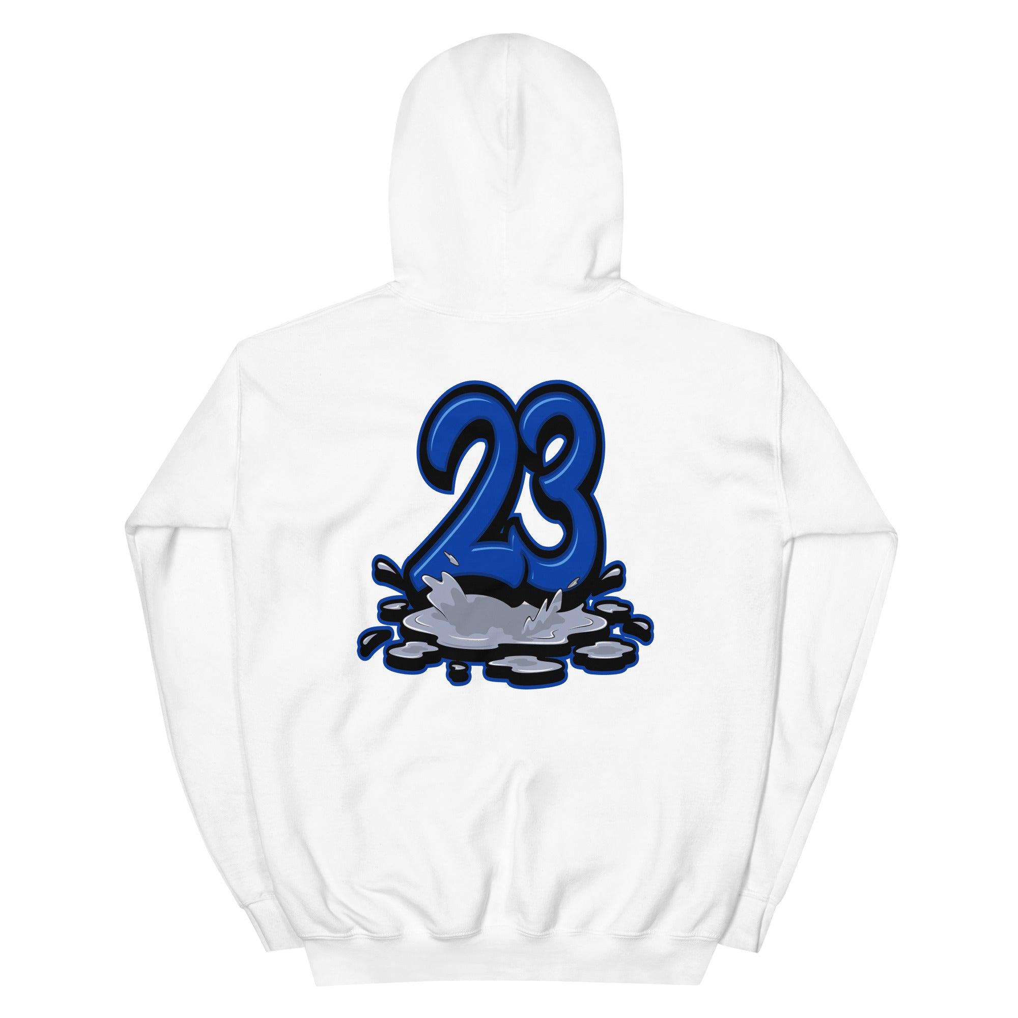White 23 Melting Hoodie AJ 5 Racer Blue photo