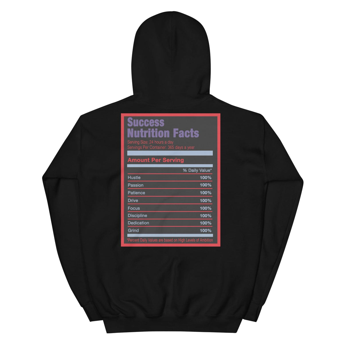 Black Success Nutrition Facts Hoodie AJ 5 Top 3 photo
