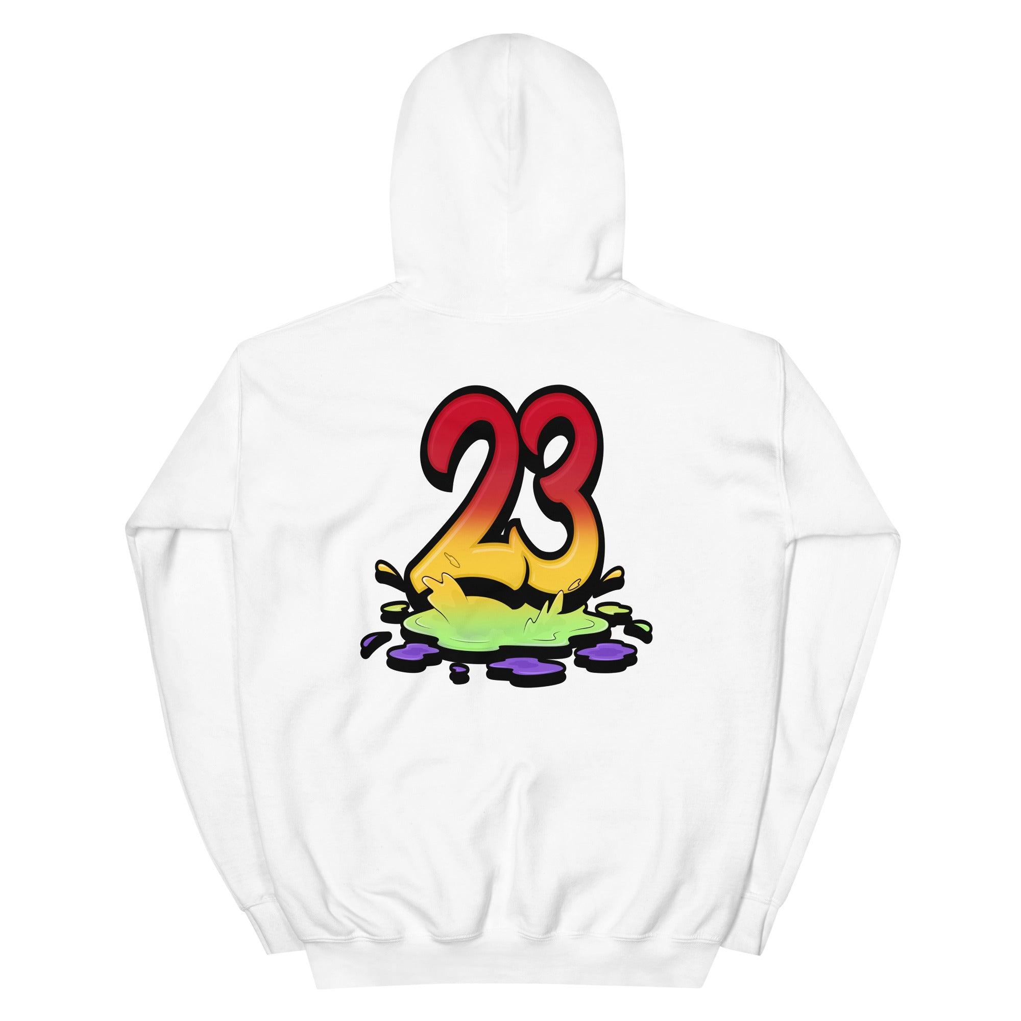 White 23 Melting Hoodie AJ 5 What The photo