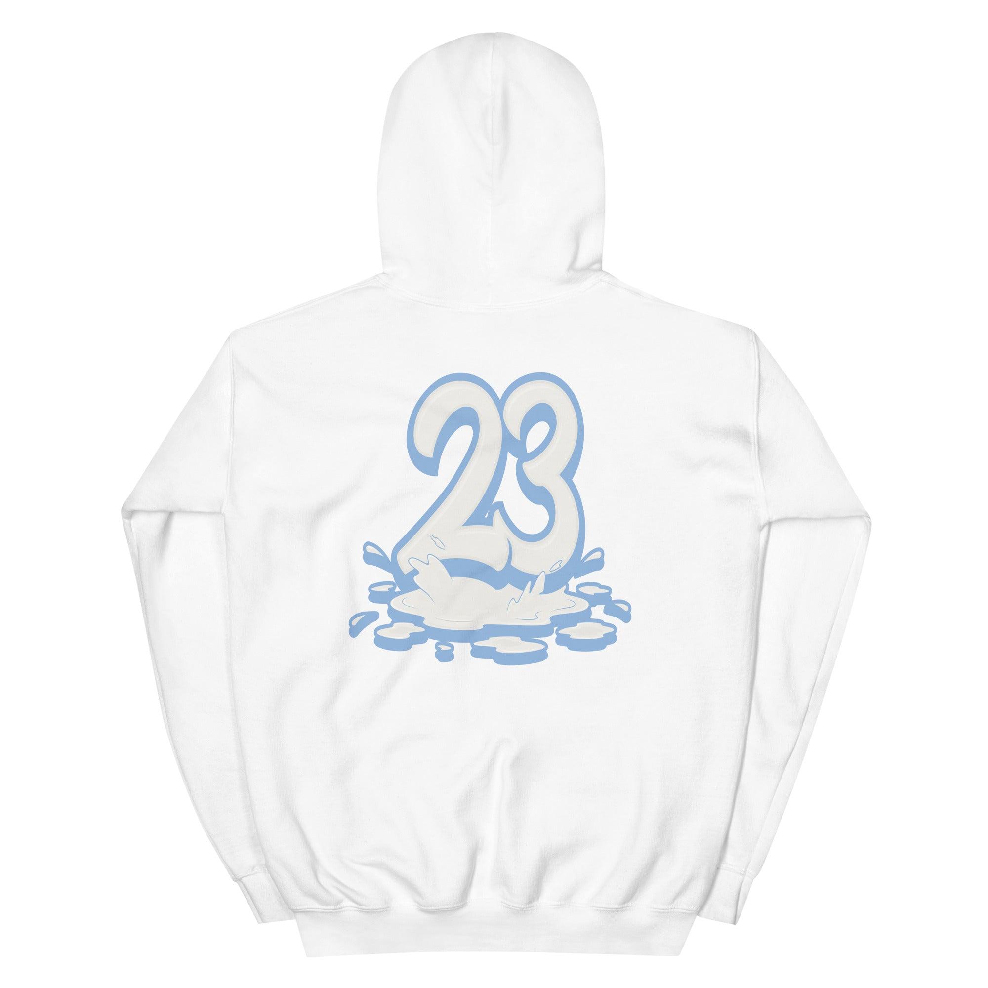 White 23 Melting Hoodie AJ 6 Retro GG Still Blue photo