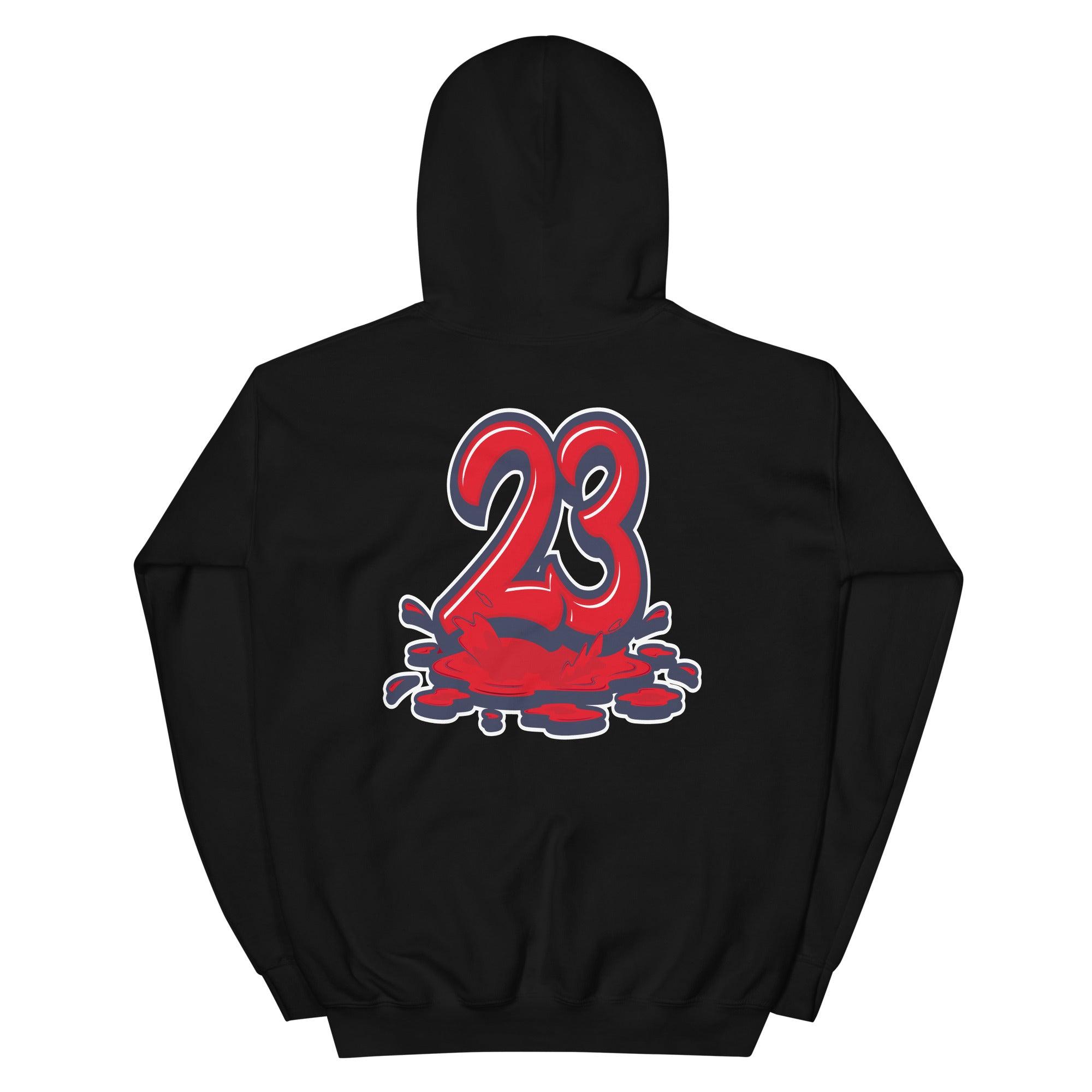 Black 23 Melting Hoodie AJ 7 Retro Quai 54 photo