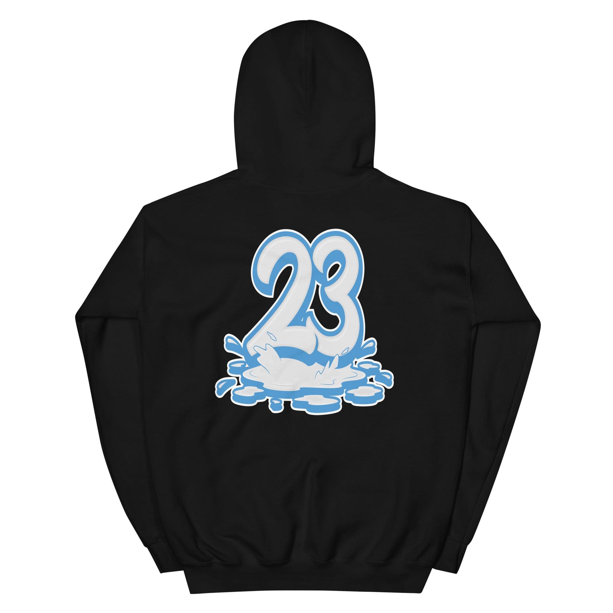 Black 23 Melting Hoodie Nike Air Force 1 High White University Blue photo