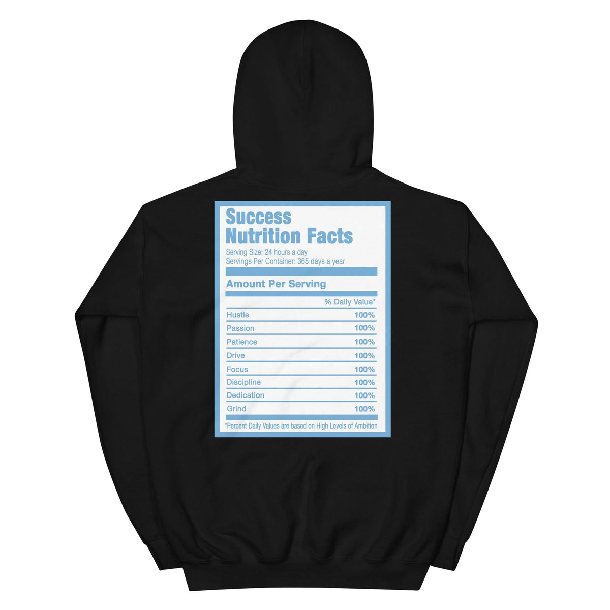 Black Success Nutrition Hoodie Nike Air Force 1 High White University Blue photo