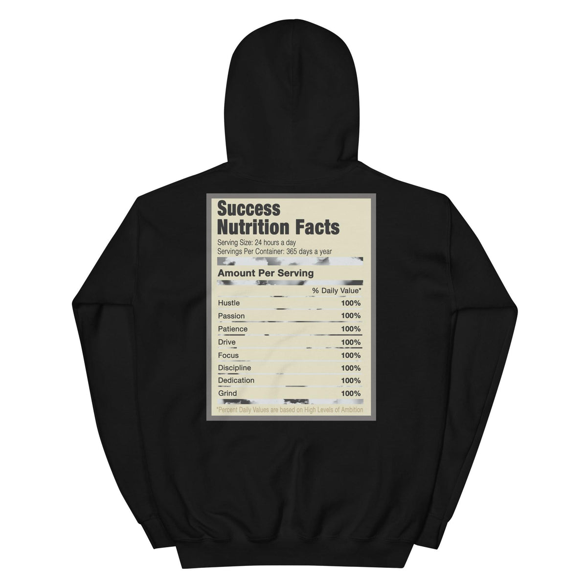 Success Nutrition Hoodie Dunk High 1985 Black Acid Wash Sneakers photo