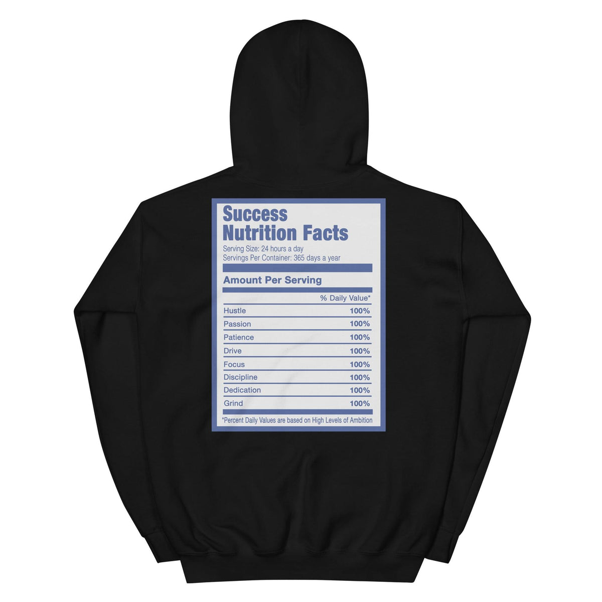 Black Success Nutrition Hoodie Nike Dunk High Game Royal photo