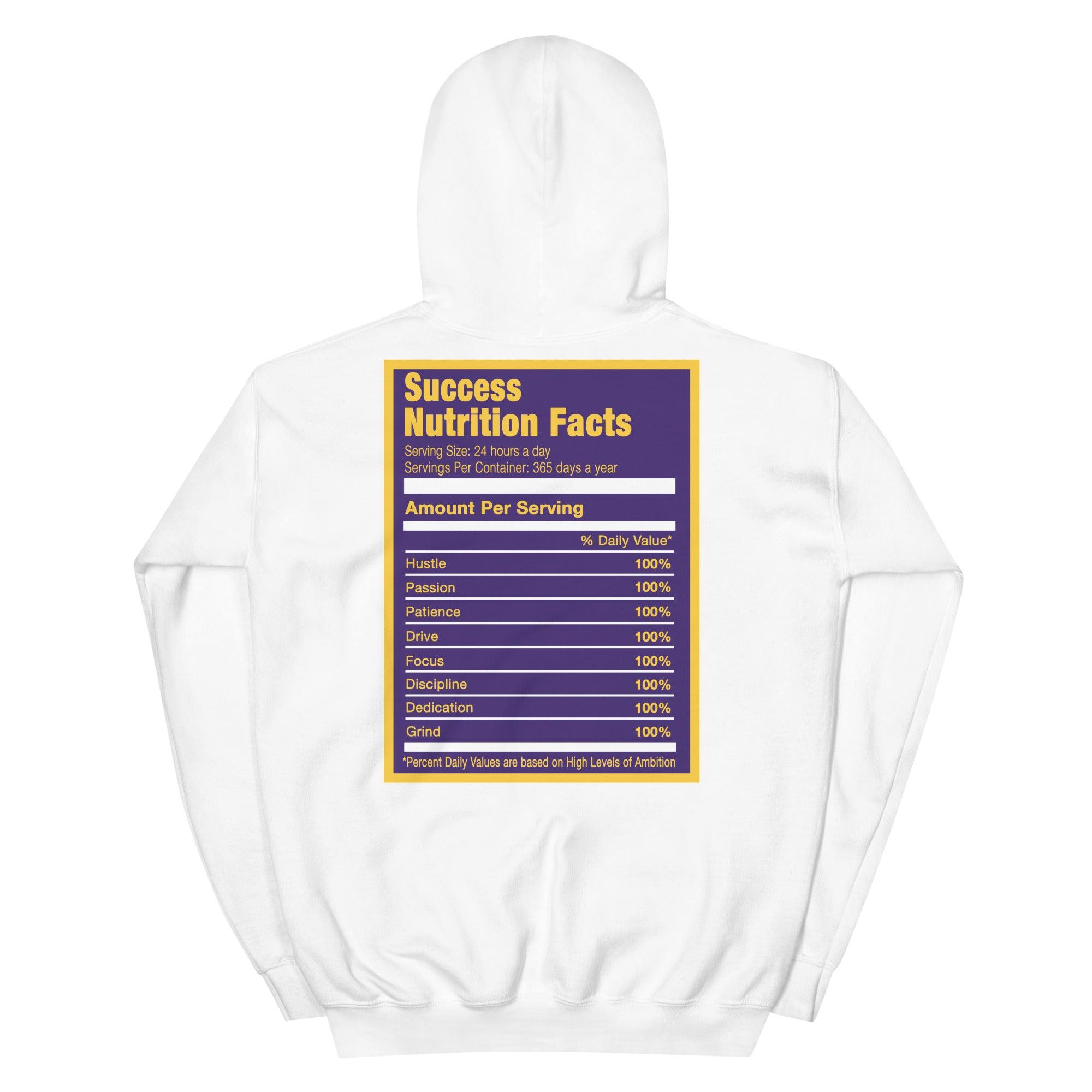White Success Nutrition Hoodie Nike Dunk High Lakers photo