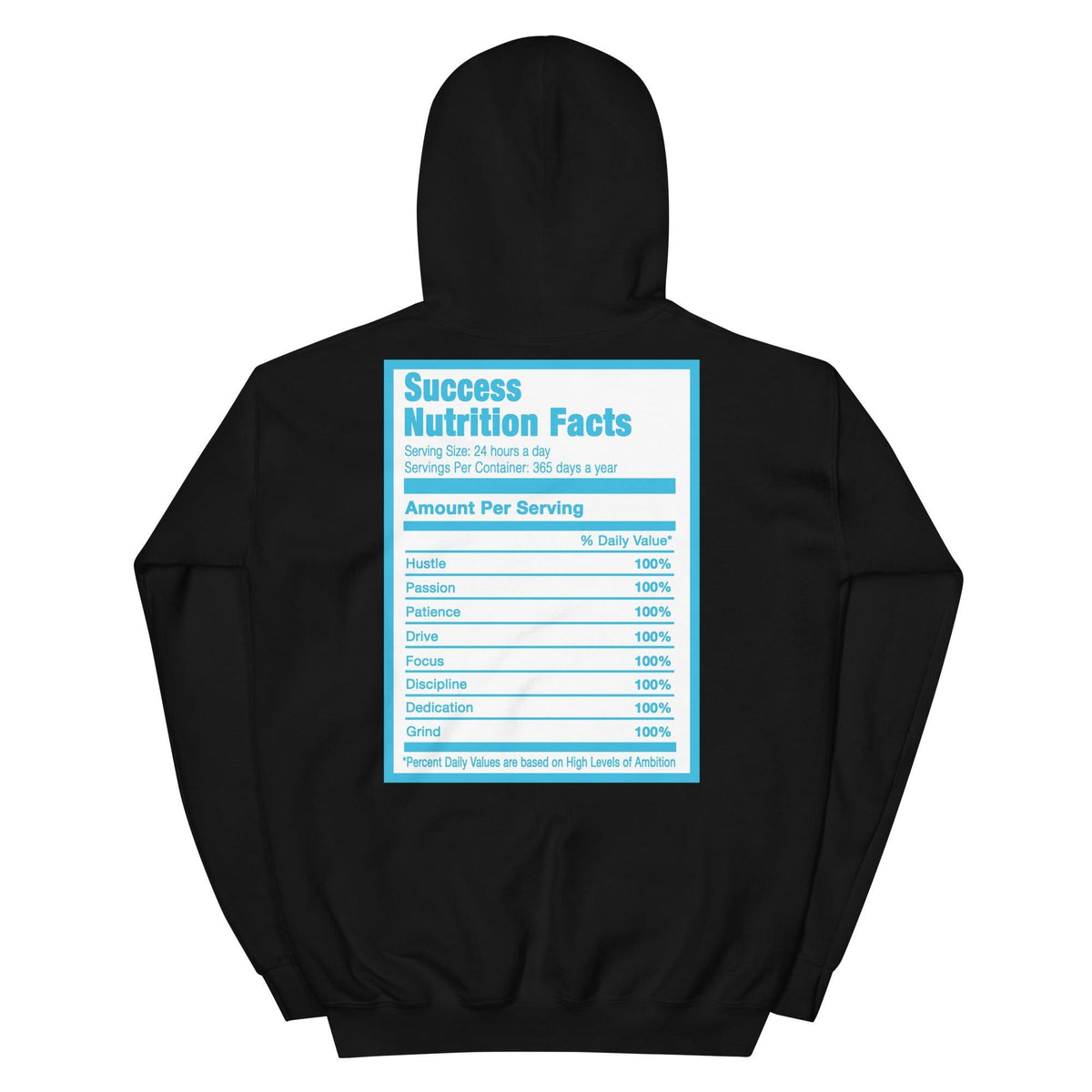 Black Success Nutrition Hoodie Nike Dunk High Retro Laser Blue photo