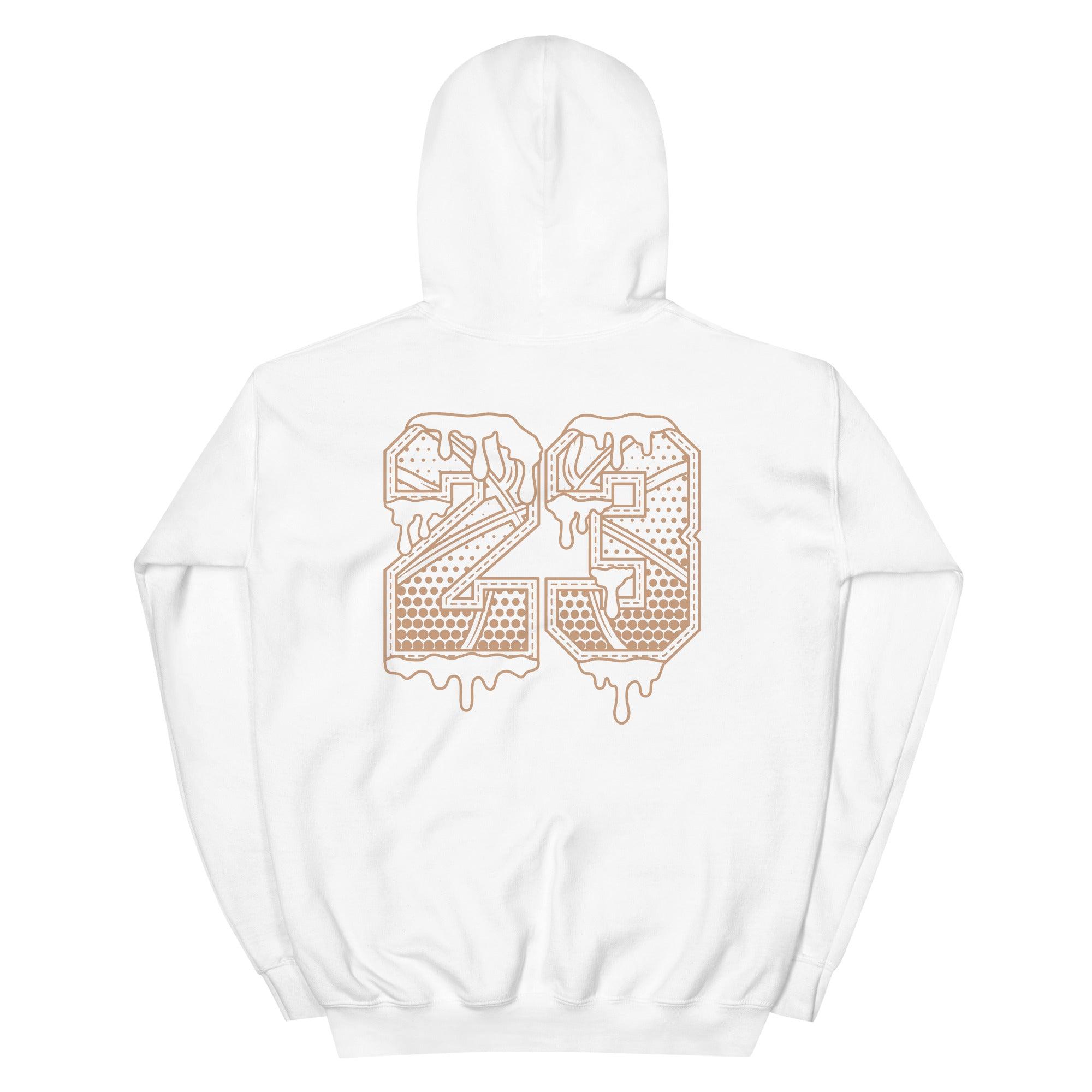 White 23 Ball Hoodie Nike Dunk Low Light Cognac photo