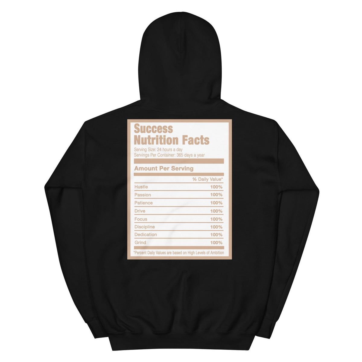 Black Success Nutrition Fact Hoodie Nike Dunk Low Light Cognac photo