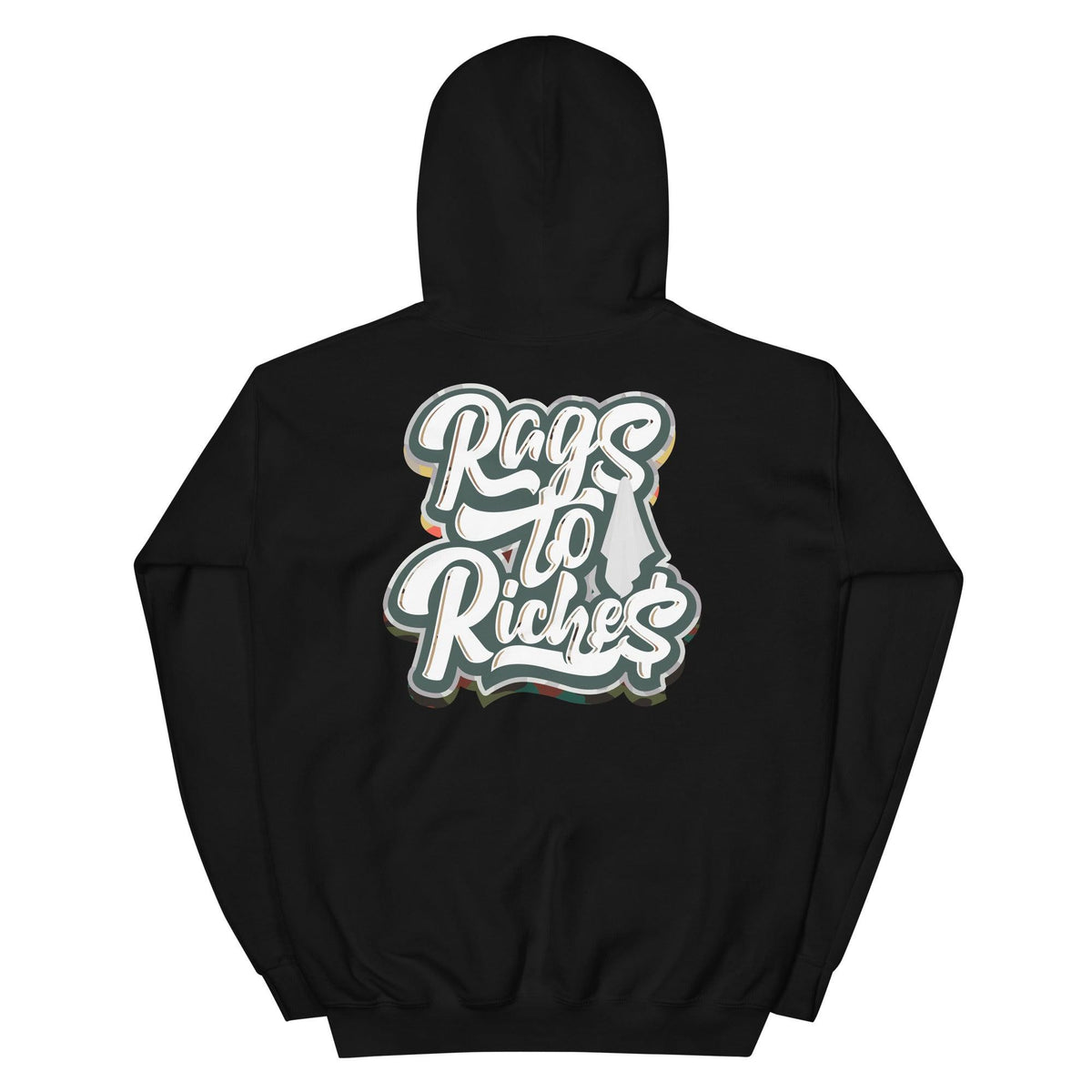 Black Rags To Riches Hoodie Nike Dunk Low Sail Multi Camo photo